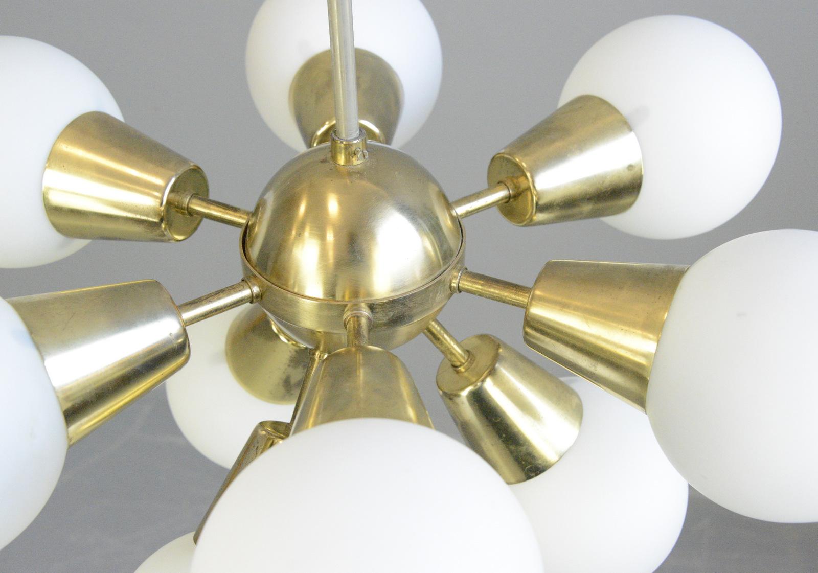 Mid-20th Century Sputnik Pendant Light by Kamenicky Senov For Sale