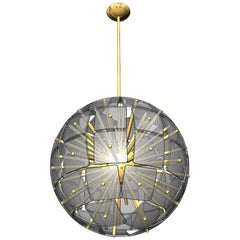 Sputnik Rock Crystal Chandelier, "Nova", Limited Edition