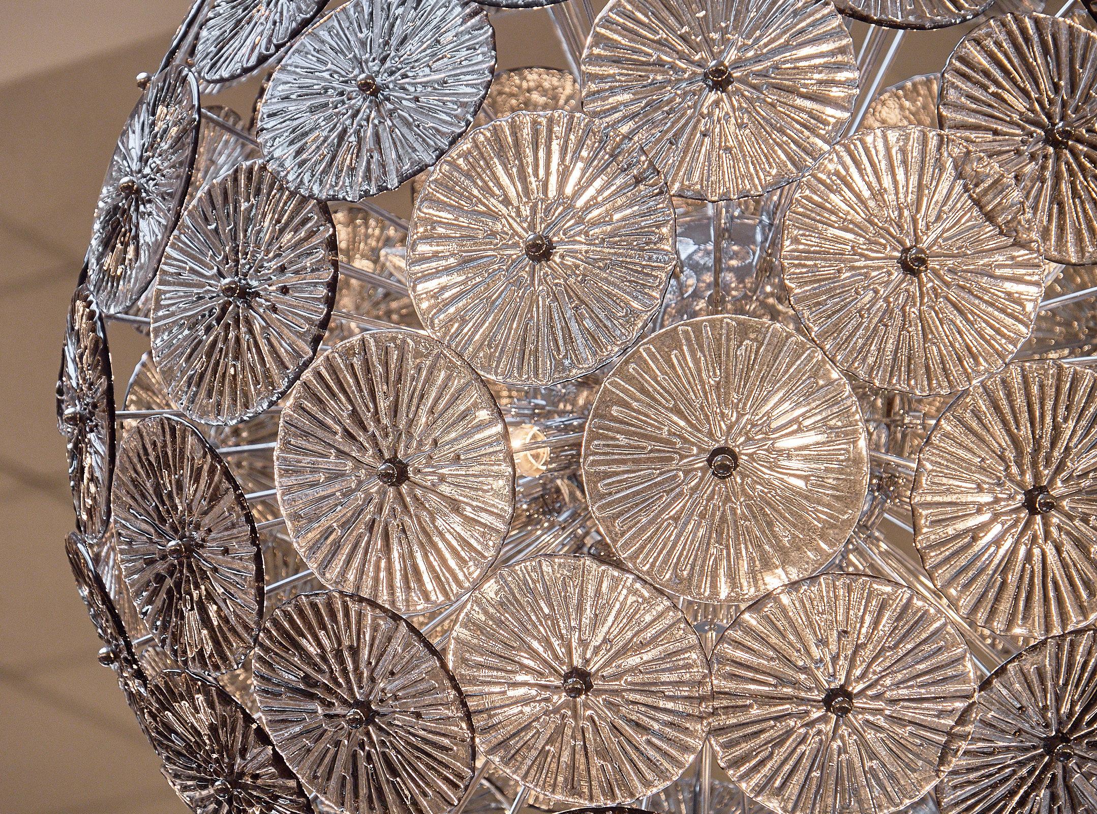 Sputnik-Kronleuchter aus geräuchertem Muranoglas (21. Jahrhundert und zeitgenössisch) im Angebot
