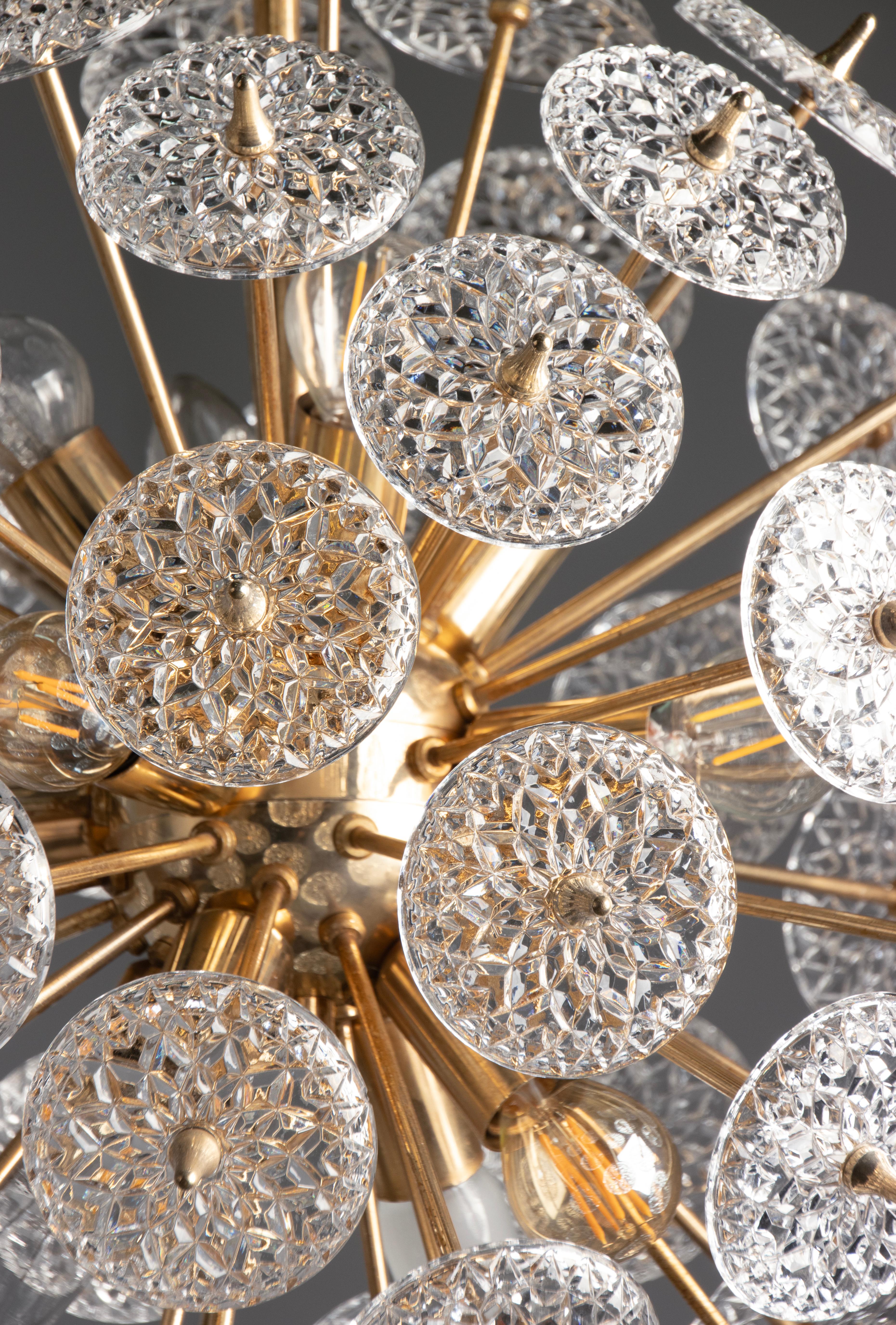 Sputnik Snowball Lamp Val Saint Lambert, Attributed to Emil Stejnar 11