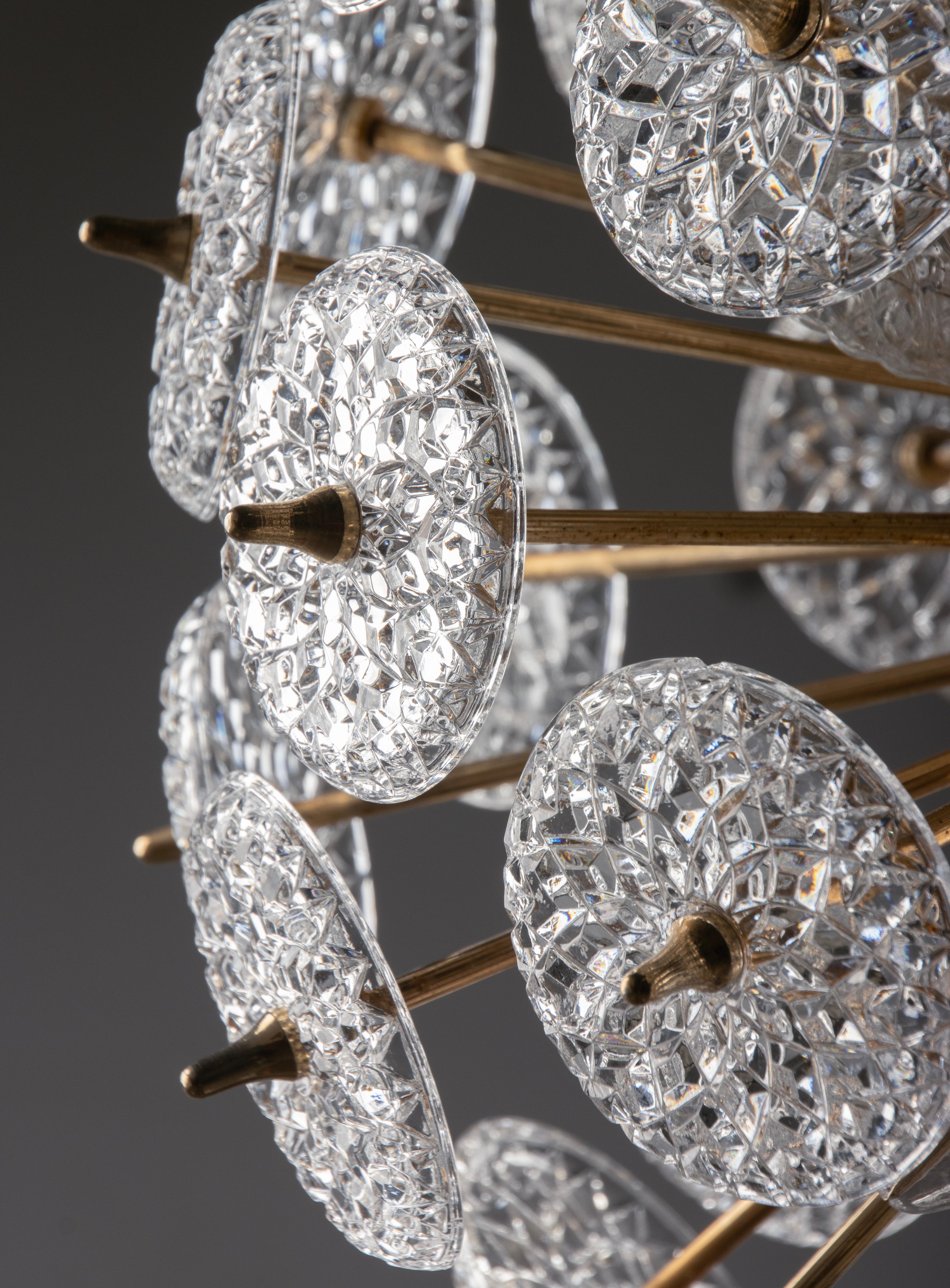 Sputnik Snowball Lamp Val Saint Lambert, Attributed to Emil Stejnar 2