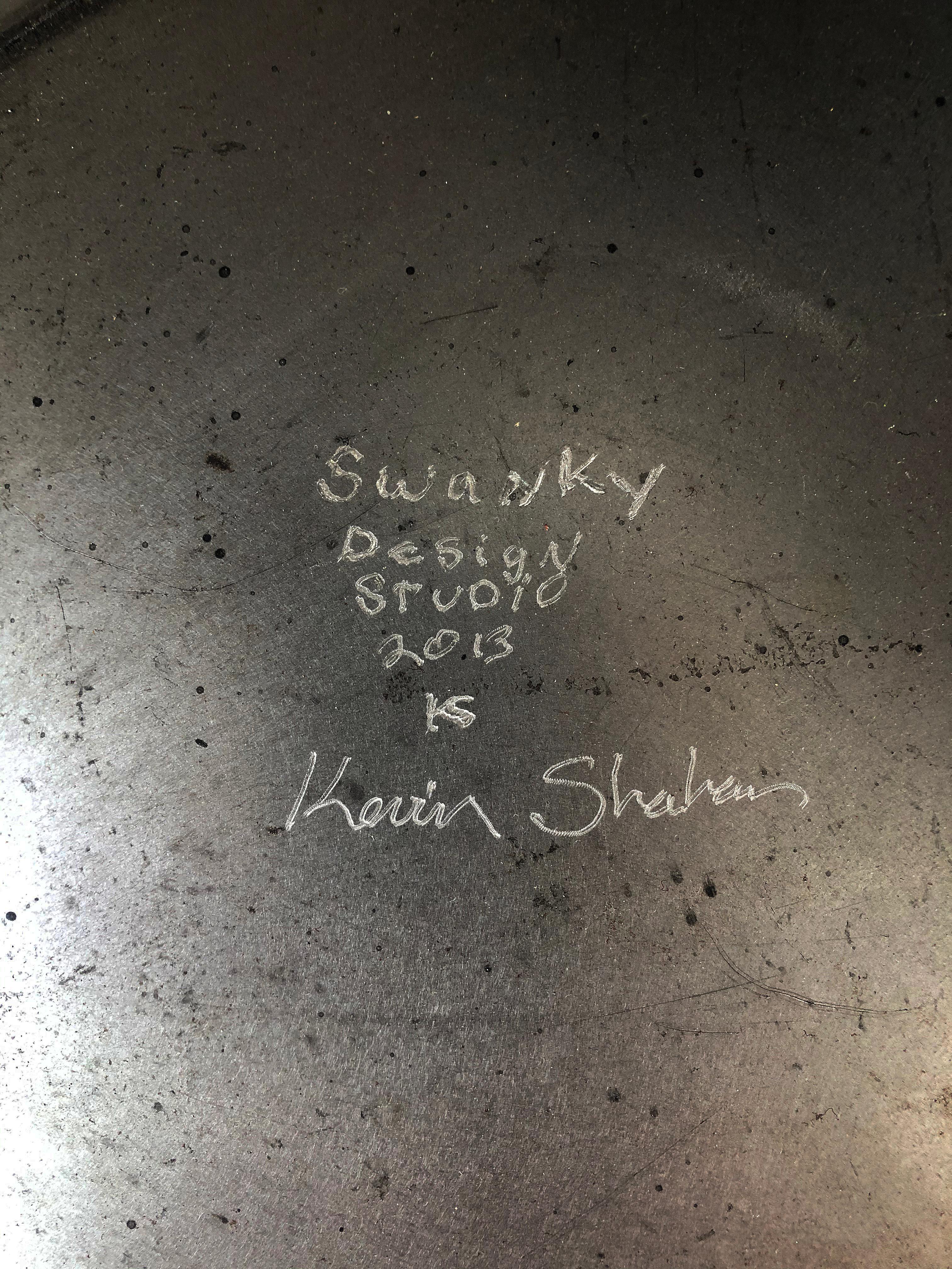 Sputnik Studio Industrial Recycled Steel Side Tables by Kevin Shahan 6