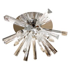 Sputnik-Style Flush Mount Chandelier, 1960s Sputnik-Style Flush Mount Chandelier, 1960s