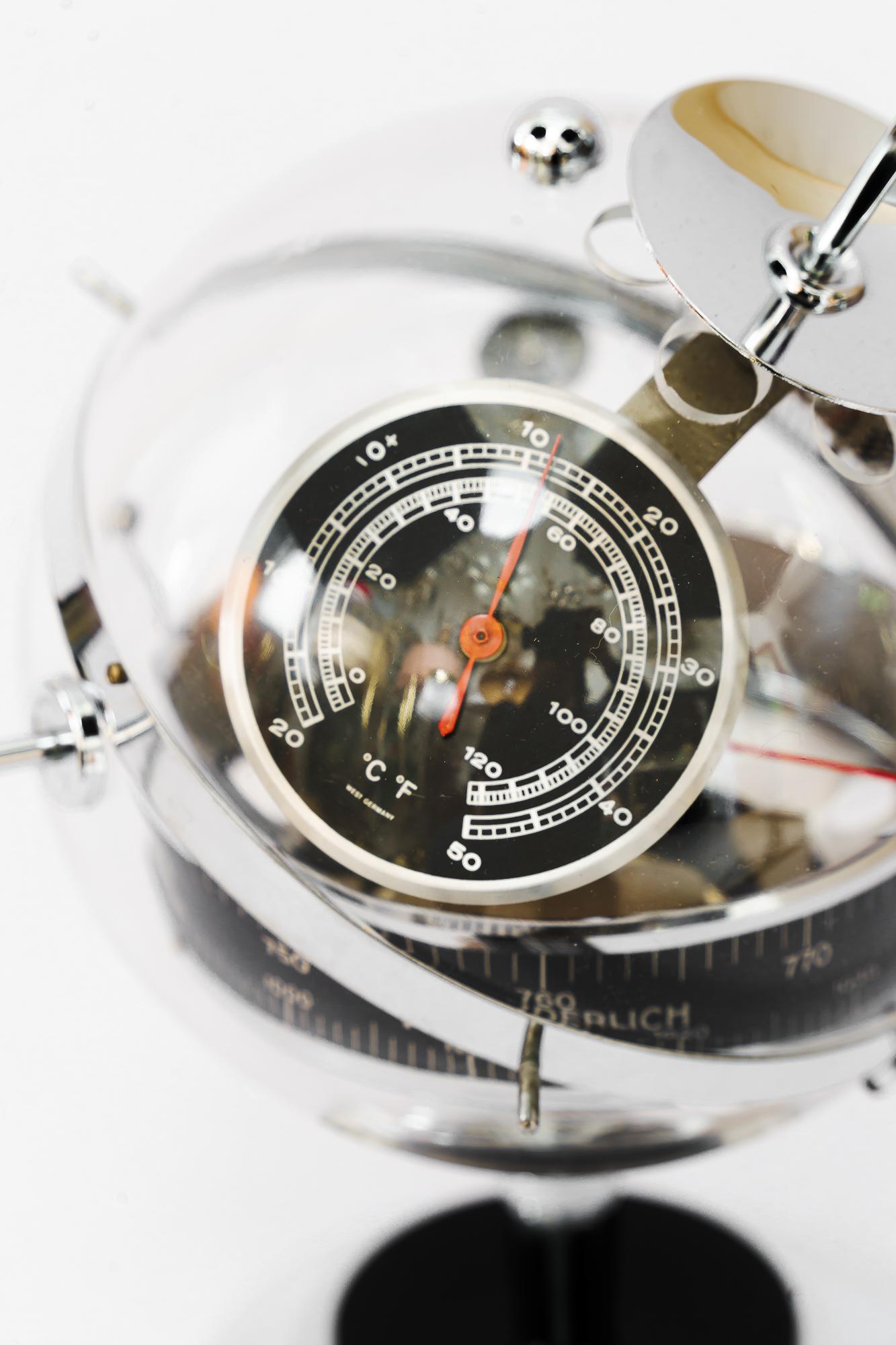 „Sputnik“ Tisch-Barometer-Wetterstation von Huger Germany, 1960er Jahre 1