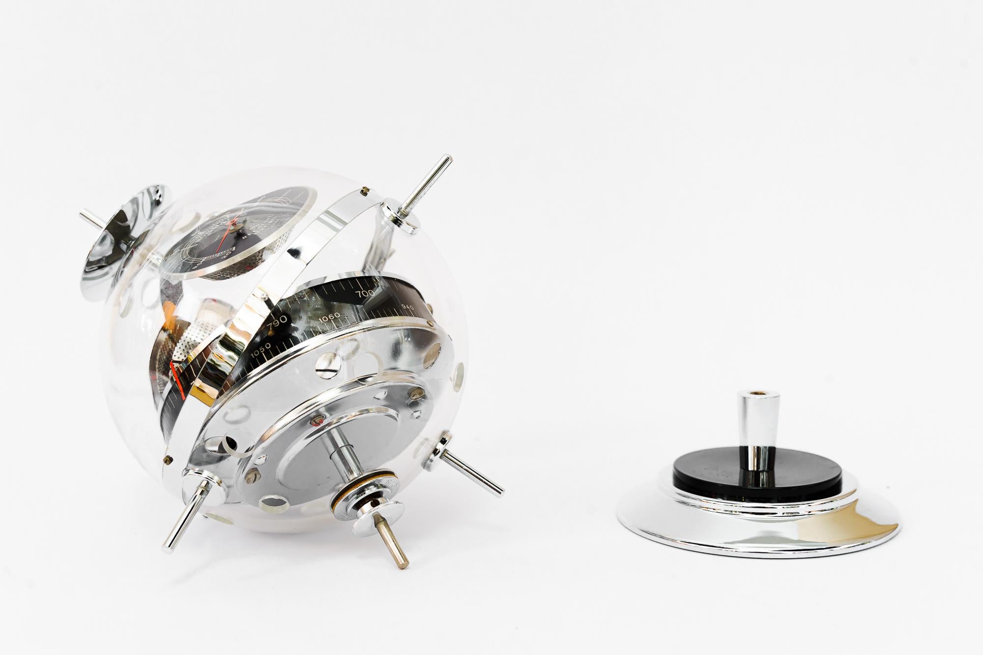 „Sputnik“ Tisch-Barometer-Wetterstation von Huger Germany, 1960er Jahre 5