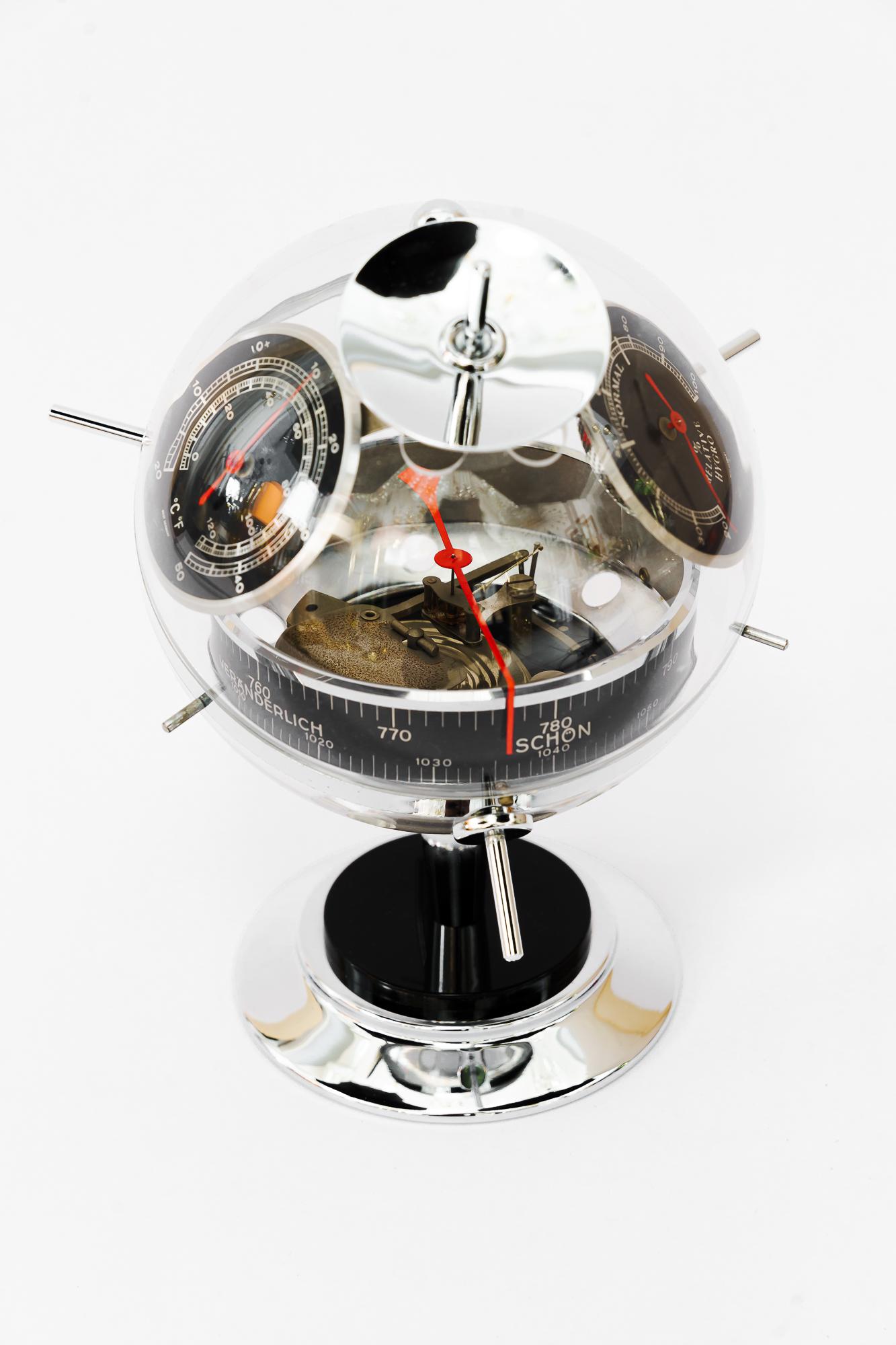 „Sputnik“ Tisch-Barometer-Wetterstation von Huger Germany, 1960er Jahre (Deutsch)