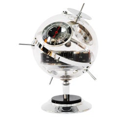 Retro "Sputnik" Table Barometer Weather Station by Huger Germany, 1960s