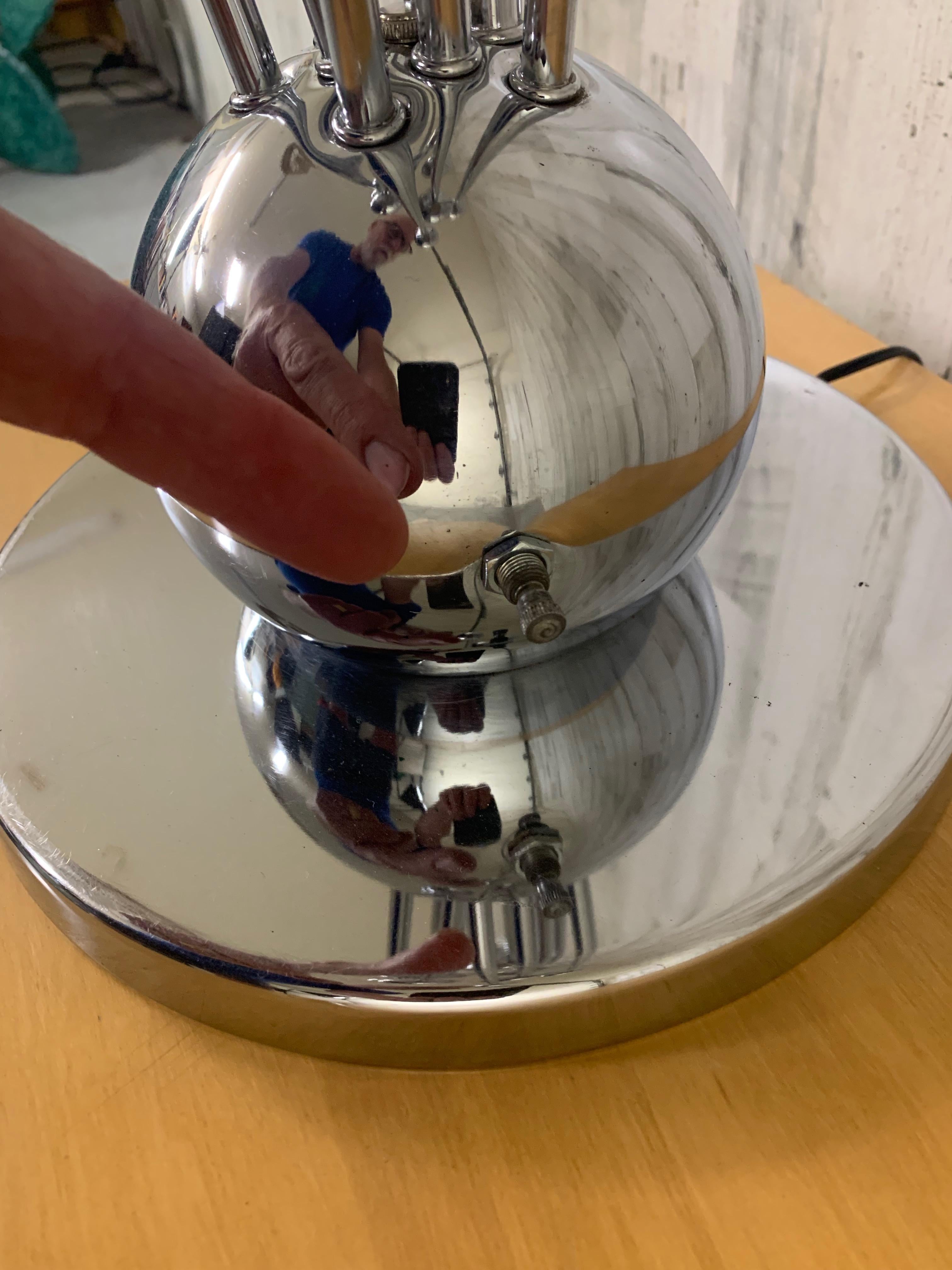 Sputnik Lampe de table à dix lumières en vente 6
