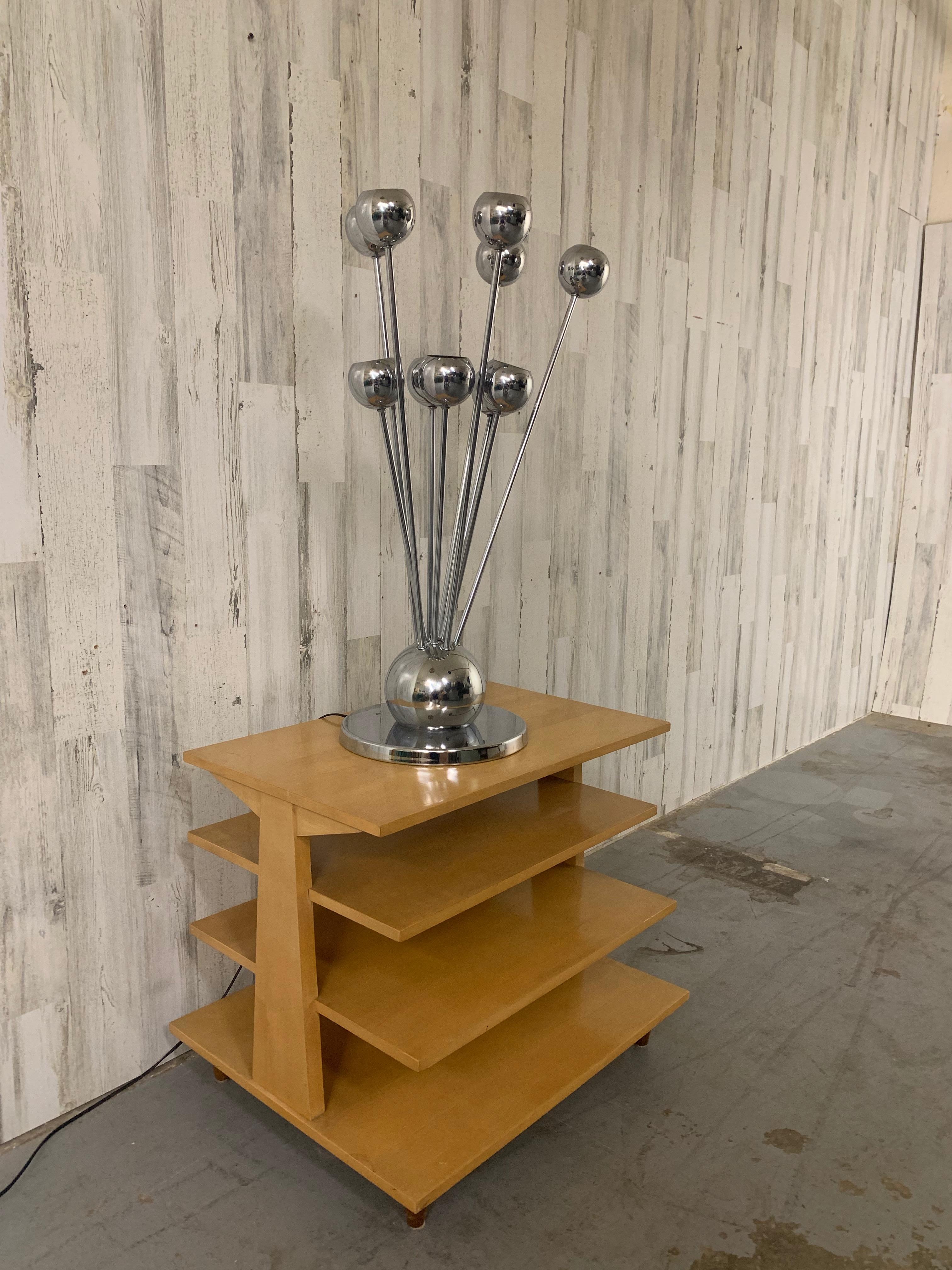 Nord-américain Sputnik Lampe de table à dix lumières en vente