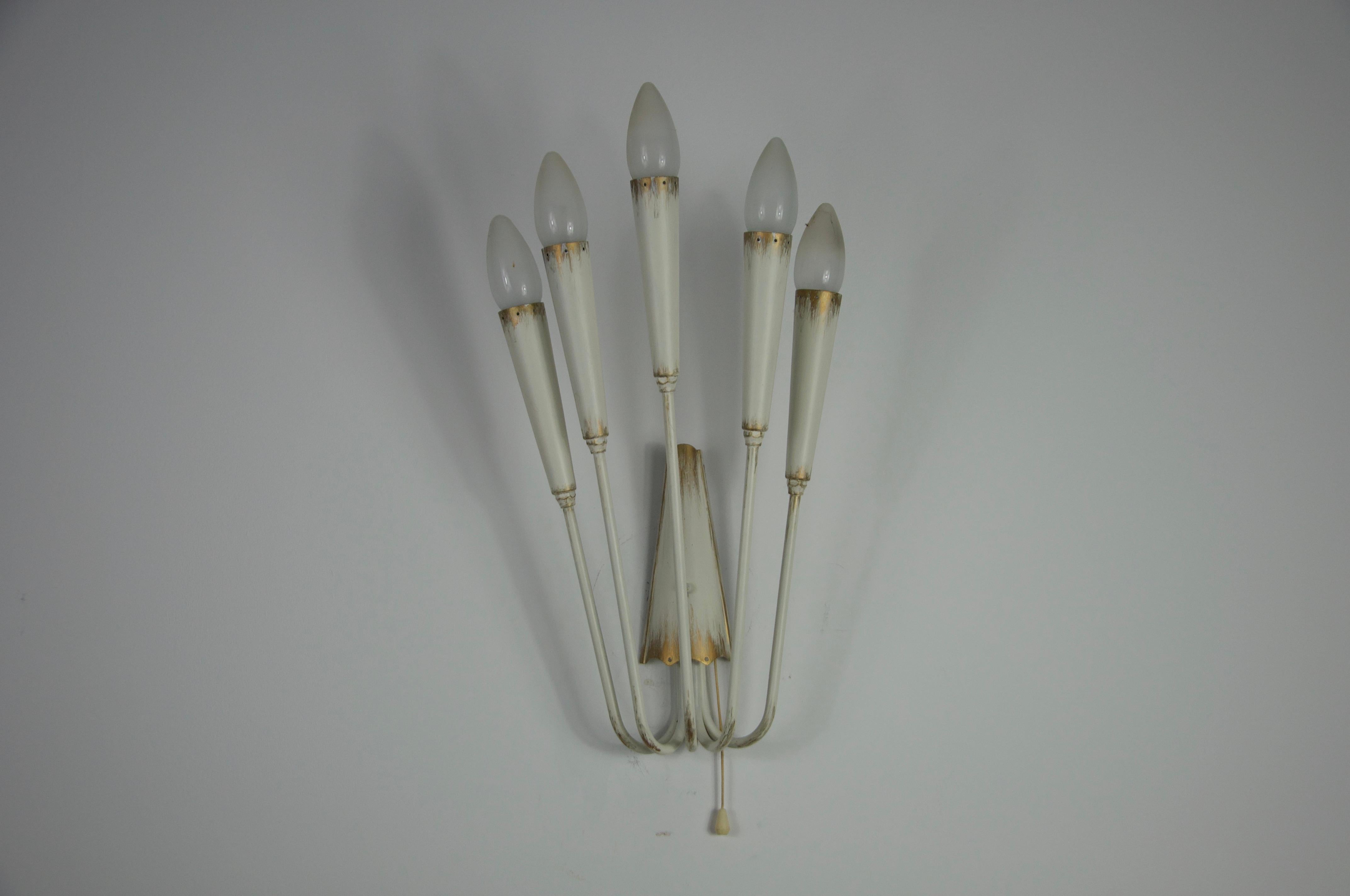 Mid-Century Modern Lampe murale Spoutnik, Italie, années 1960 en vente