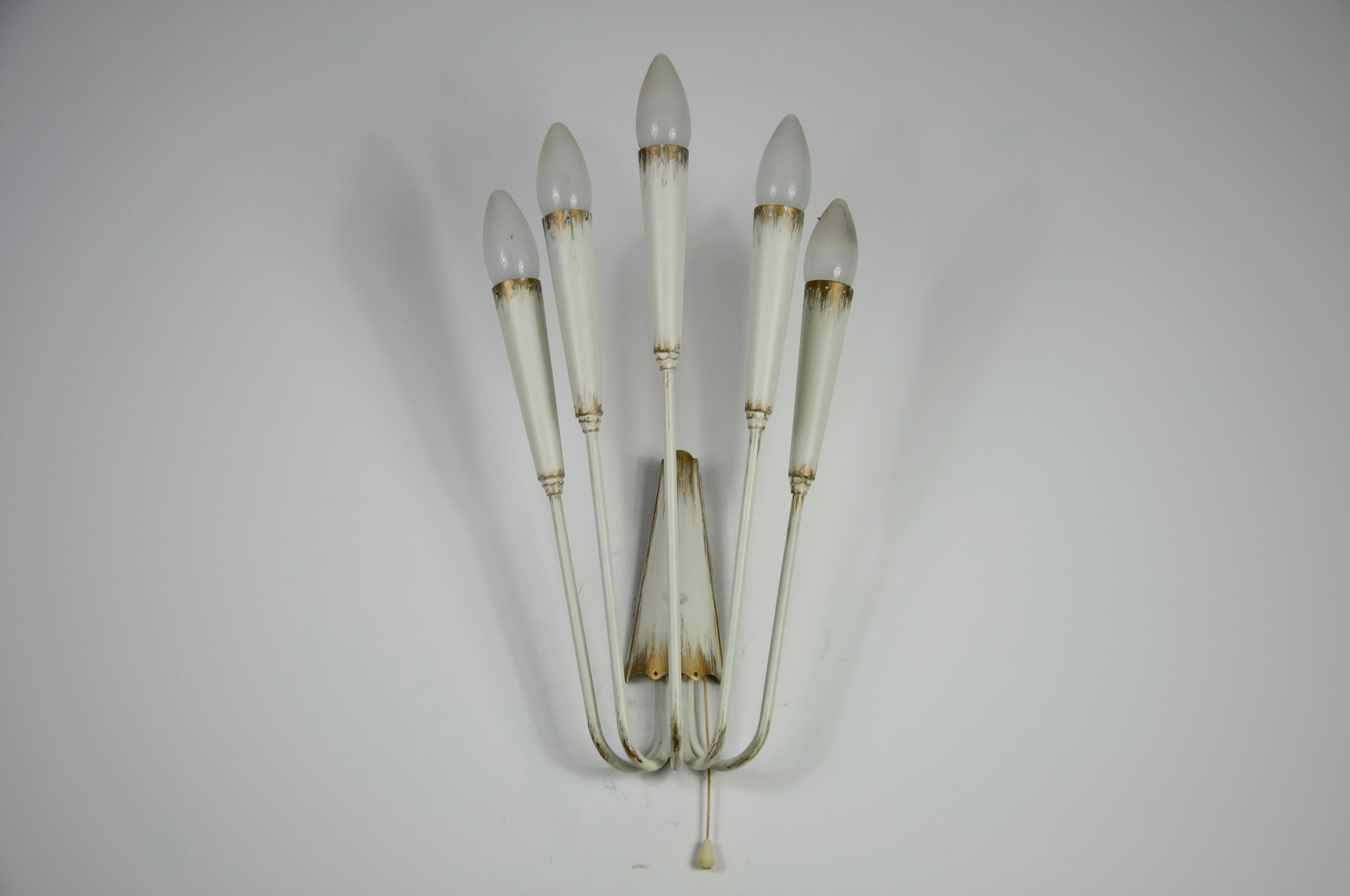Lampe murale Spoutnik, Italie, années 1960 Bon état - En vente à Hagenbach, DE