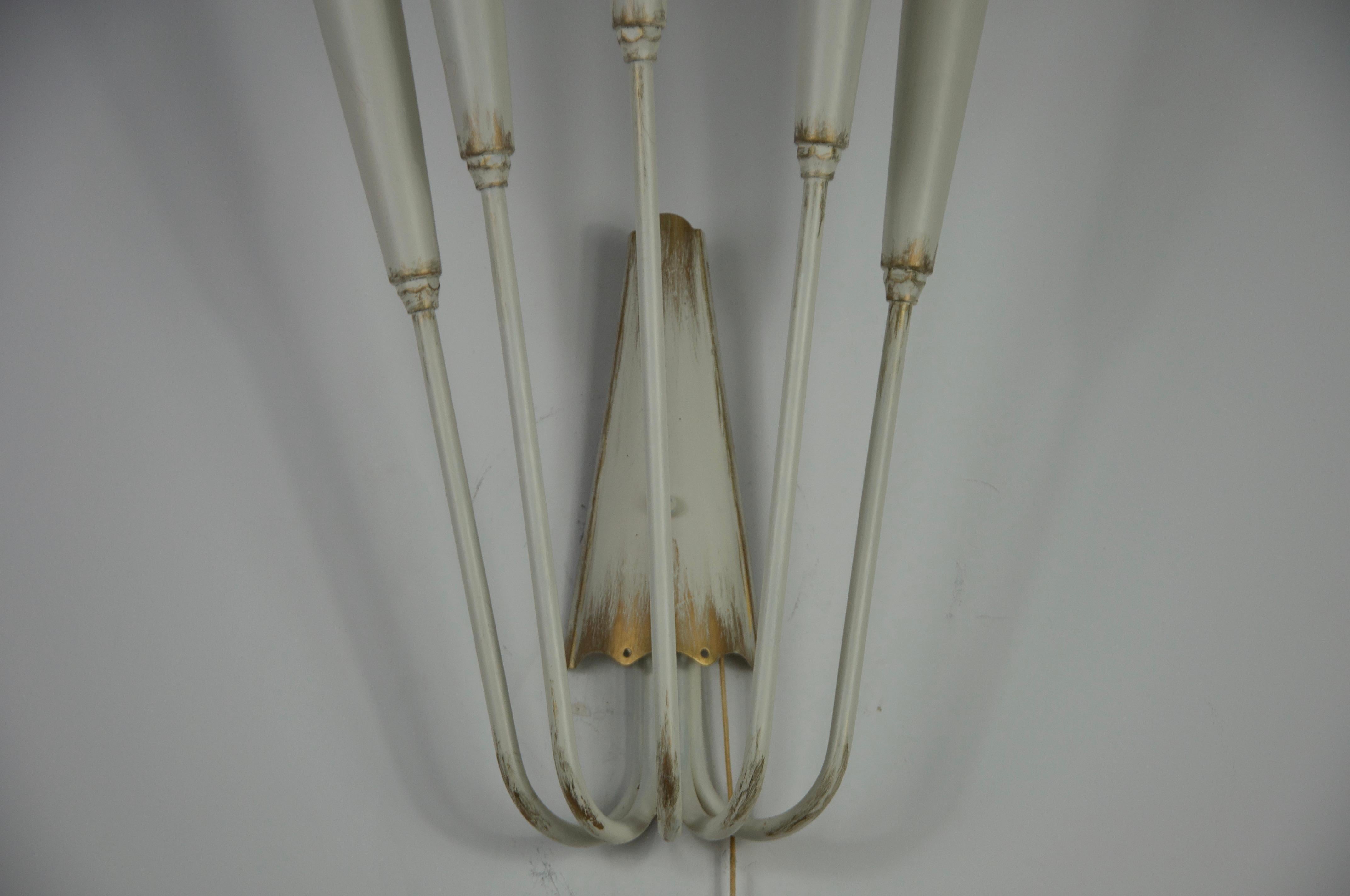 Milieu du XXe siècle Lampe murale Spoutnik, Italie, années 1960 en vente