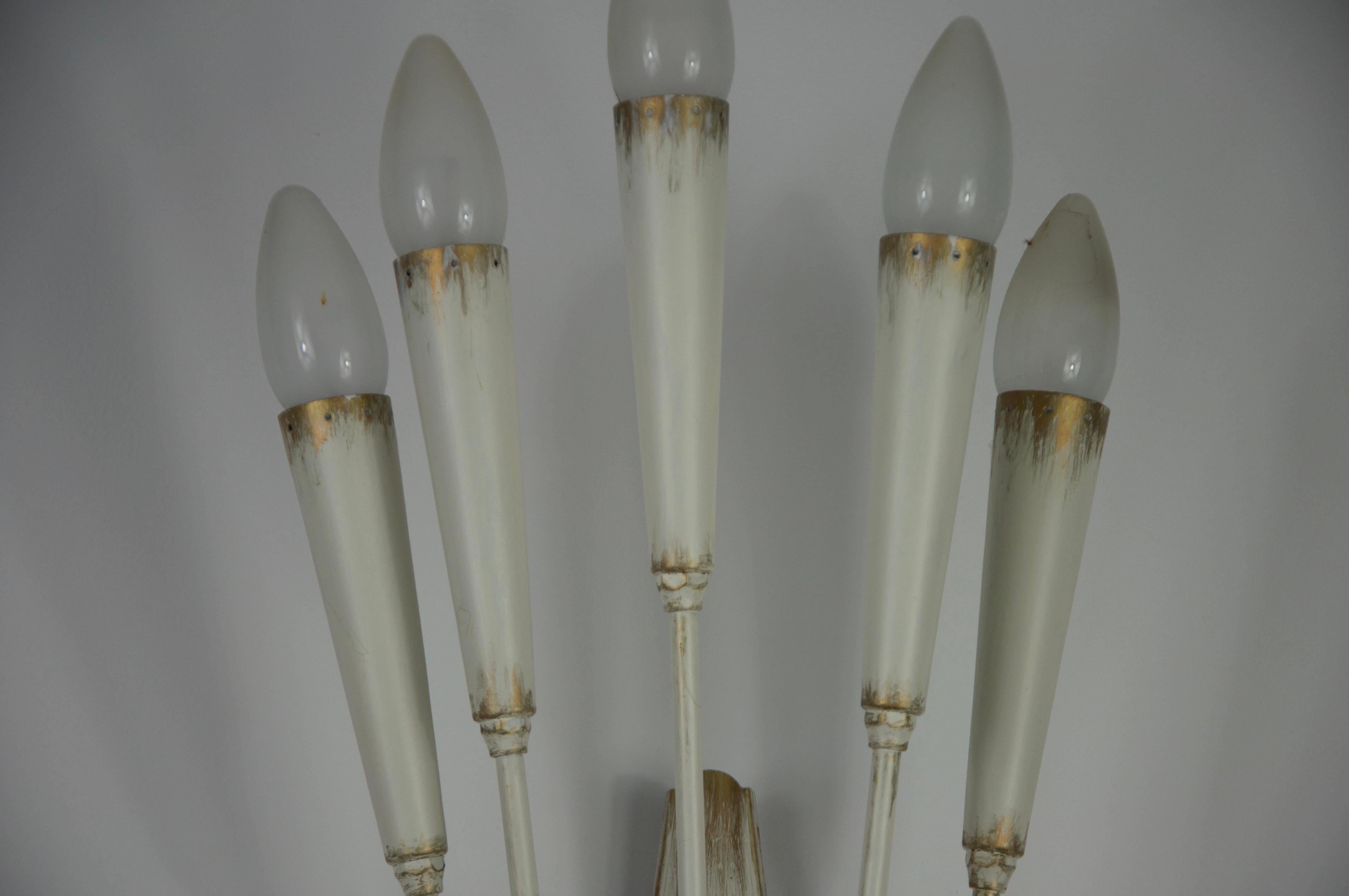 Métal Lampe murale Spoutnik, Italie, années 1960 en vente