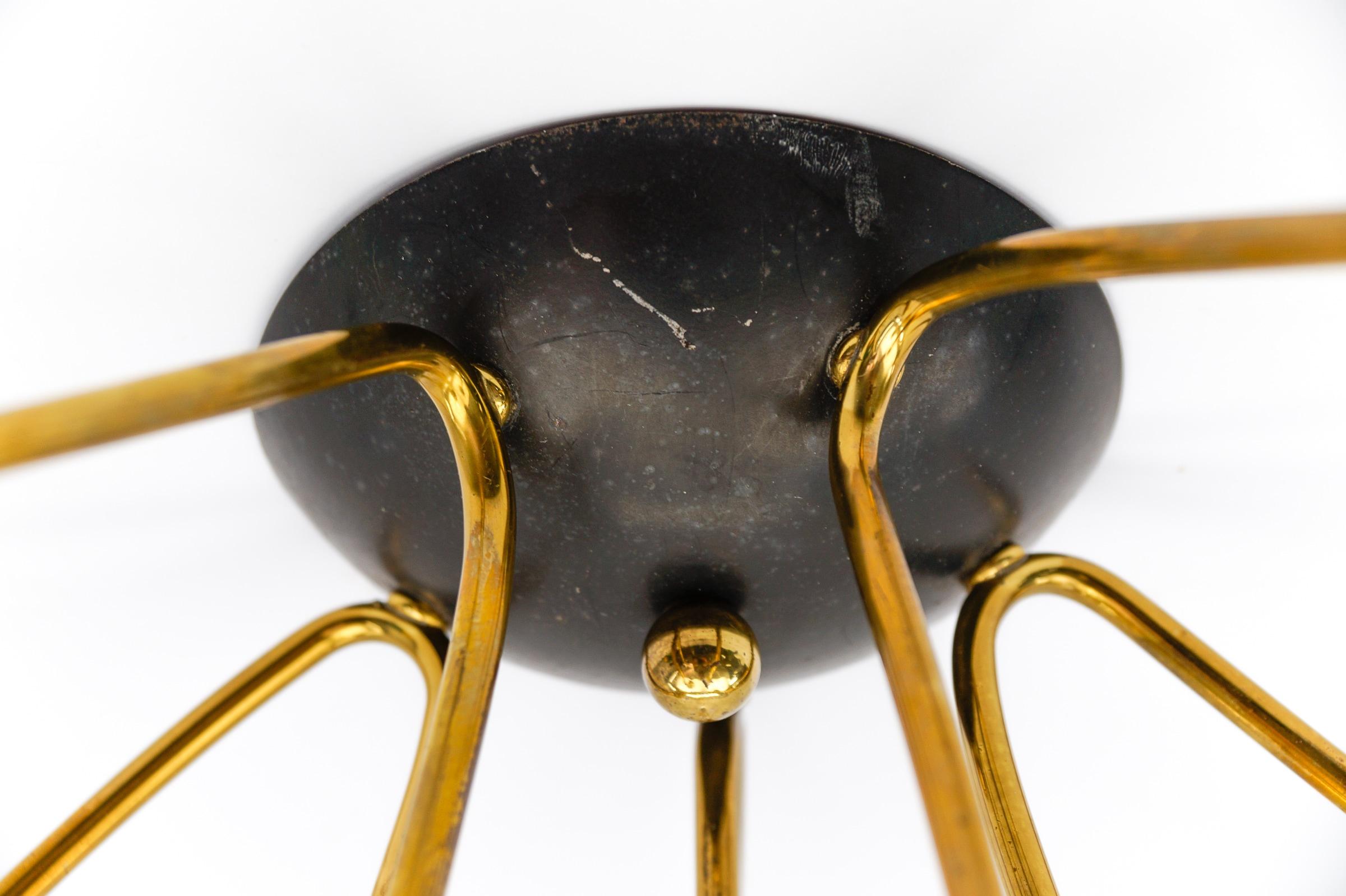 Applique ou plafonnier Sputnik à la manière d'Arteluce, Italie, années 1950 en vente 11