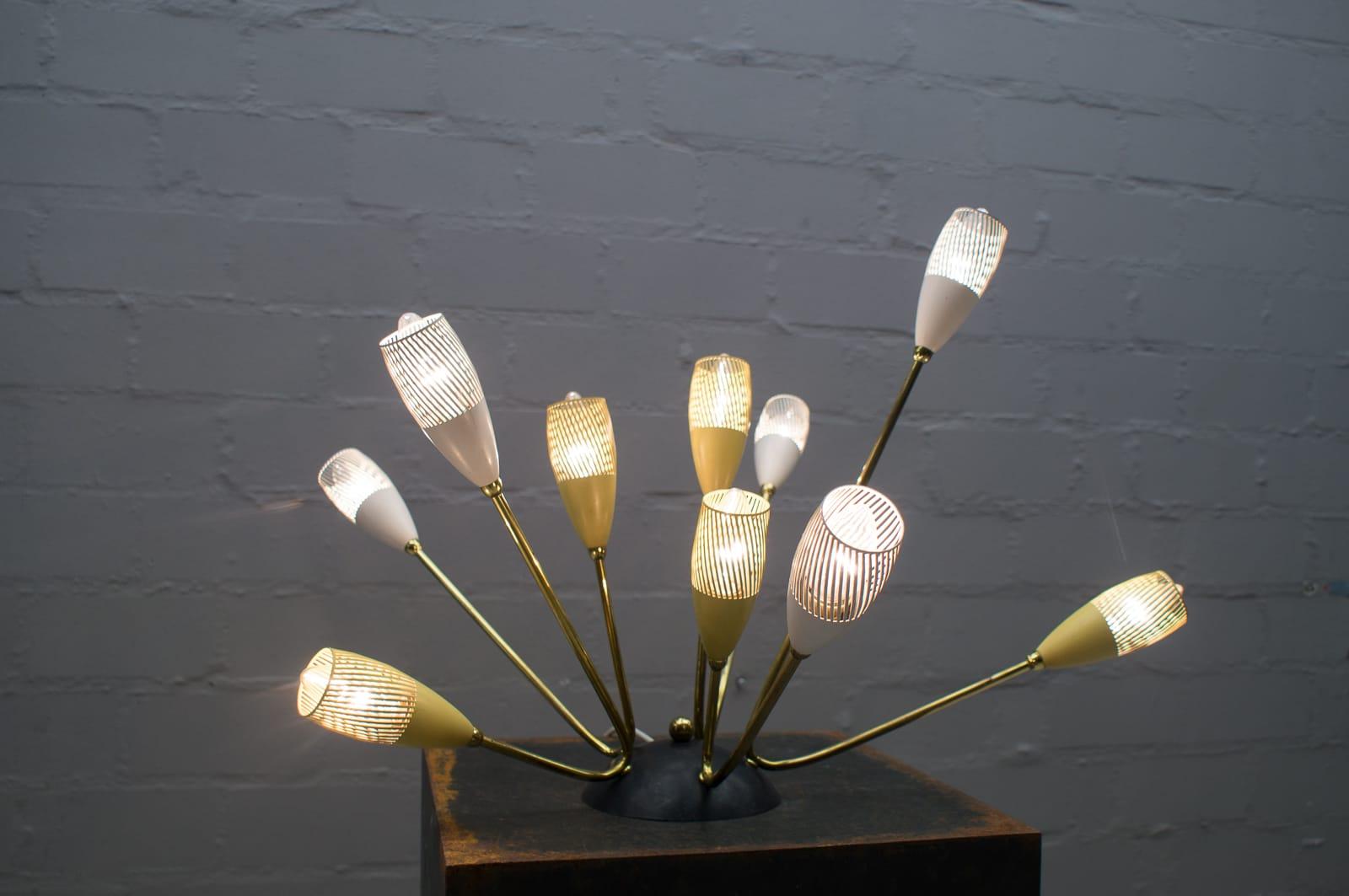 Italian Sputnik Wall or Ceiling Lamp in the Manner of Arteluce, Italy, 1950s For Sale