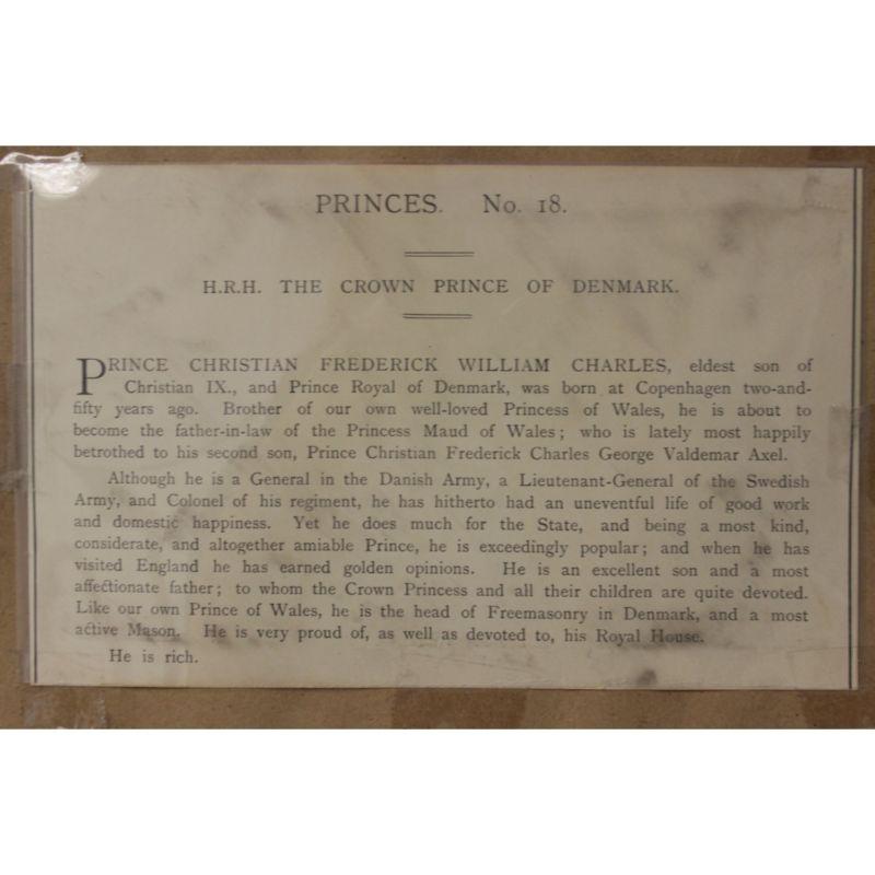 H.R.H. The Crown Prince of Denmark 1885 von Sir Leslie Ward im Angebot 3