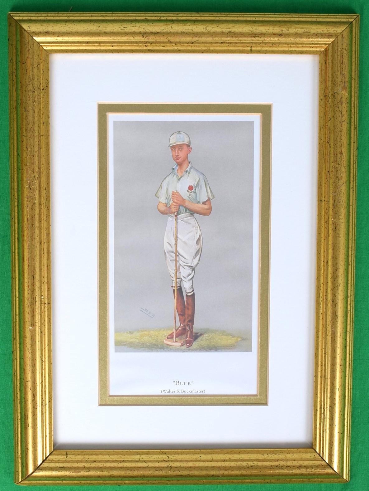 Print Sz: 8 1/2"H x 4 1/2"W

Frame Sz: 14 1/2"H x 10 5/8"W

Walter Selby Buckmaster (16 October 1872 – 30 October 1942) was a British polo player in the 1900 Summer Olympics and in the 1908 Summer Olympics.

Biography
He was born on 16 October 1872