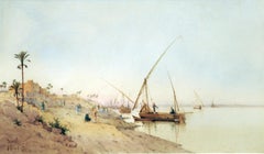Sailboats on the Nile River, Cairo, Egypt