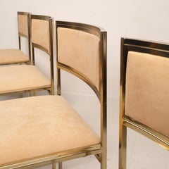 SQ-AL Chairs by Willy Rizzo for Maison Willy Rizzo - Brass Version 1970 Set of 2