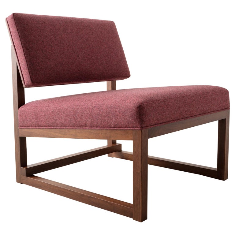 SQ Lounge Chair in Walnut, 2017, offered by David Gaynor Design