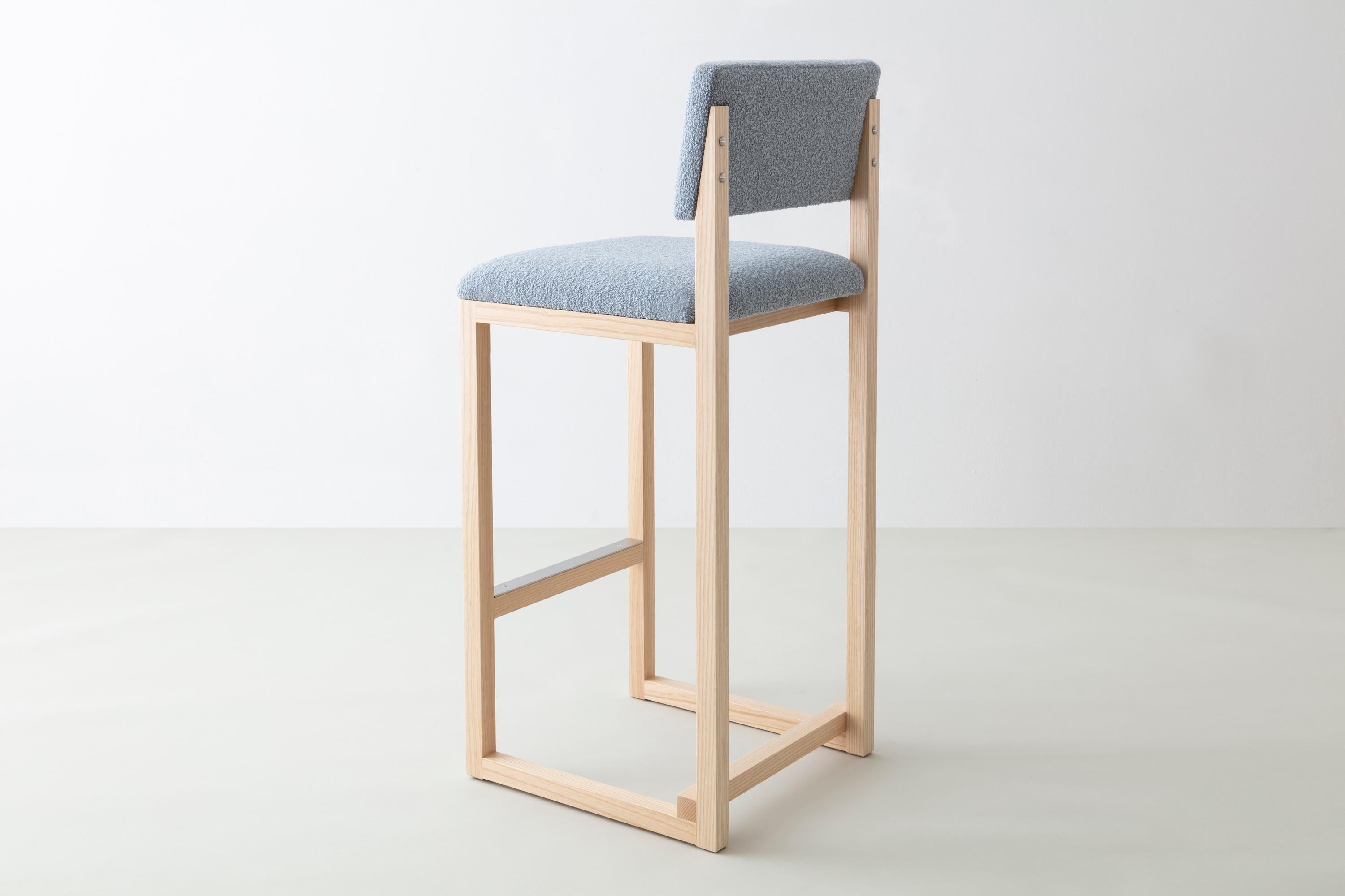 boucle bar stool