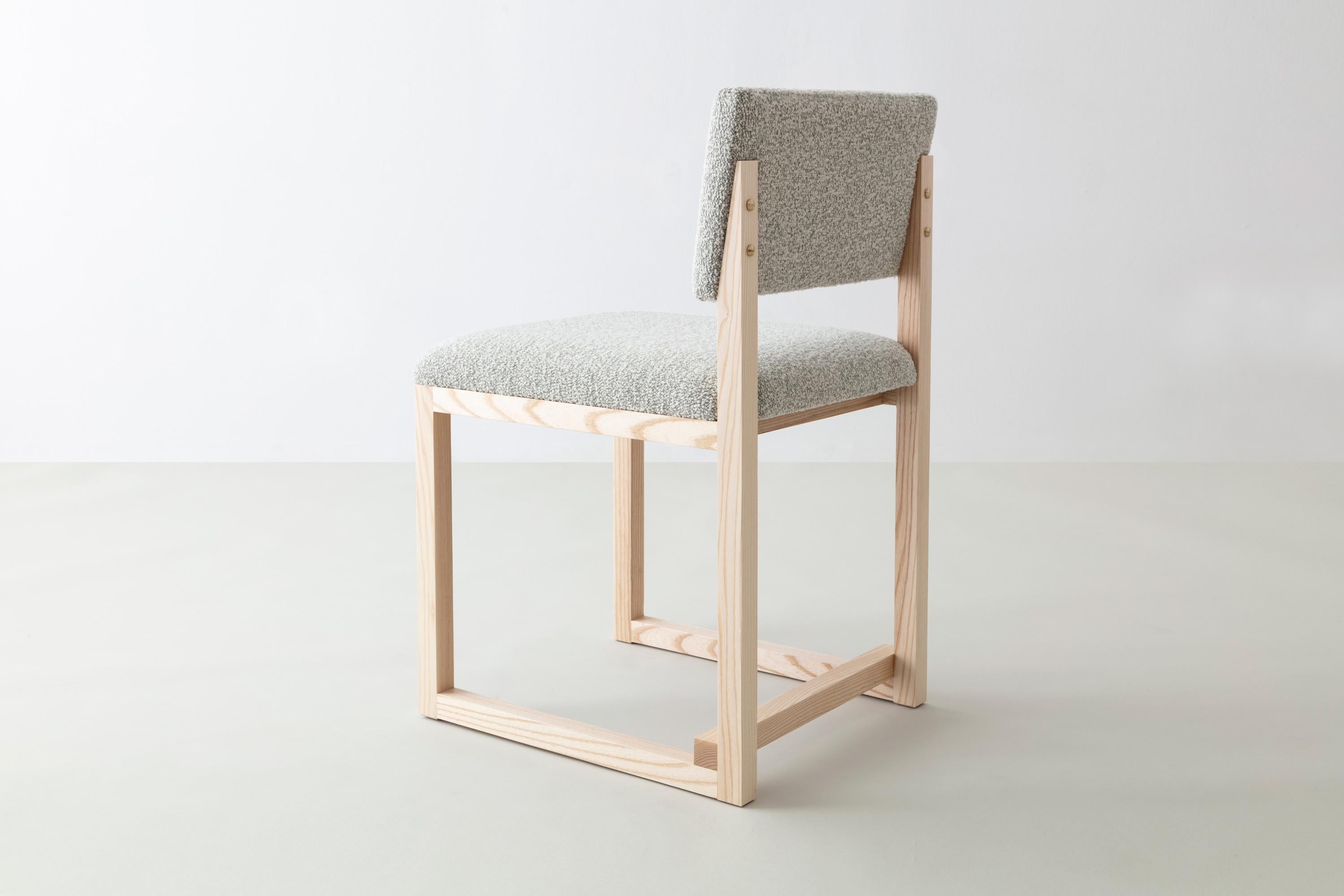 boucle dining chair