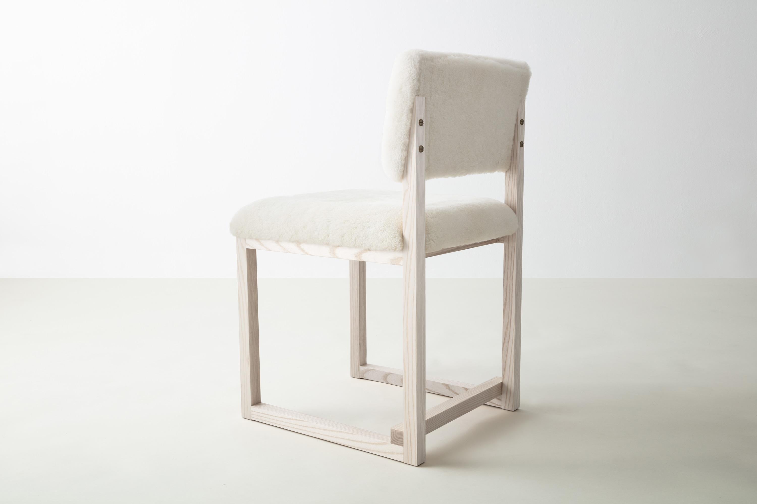 shearling dining chair