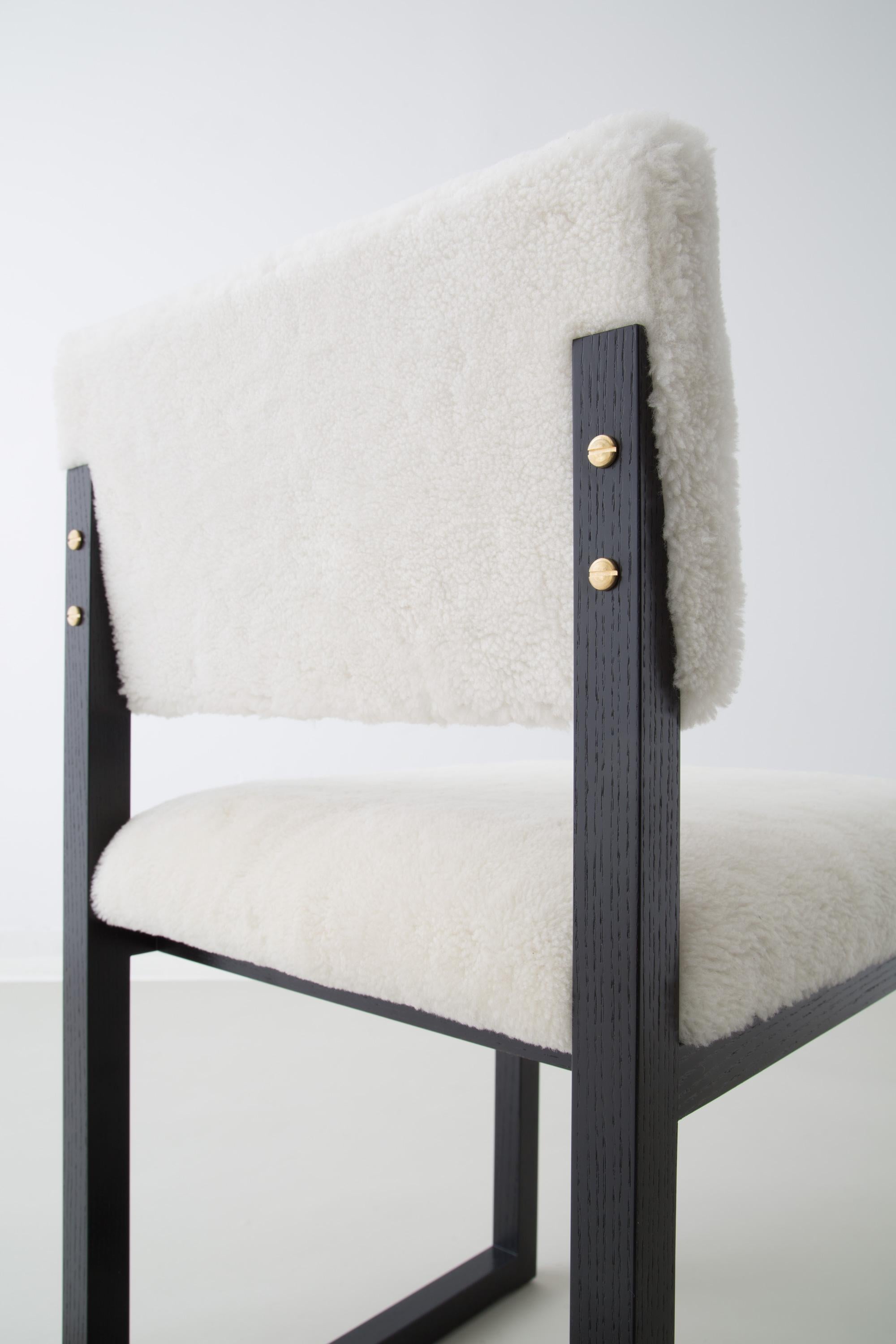 shearling dining chair