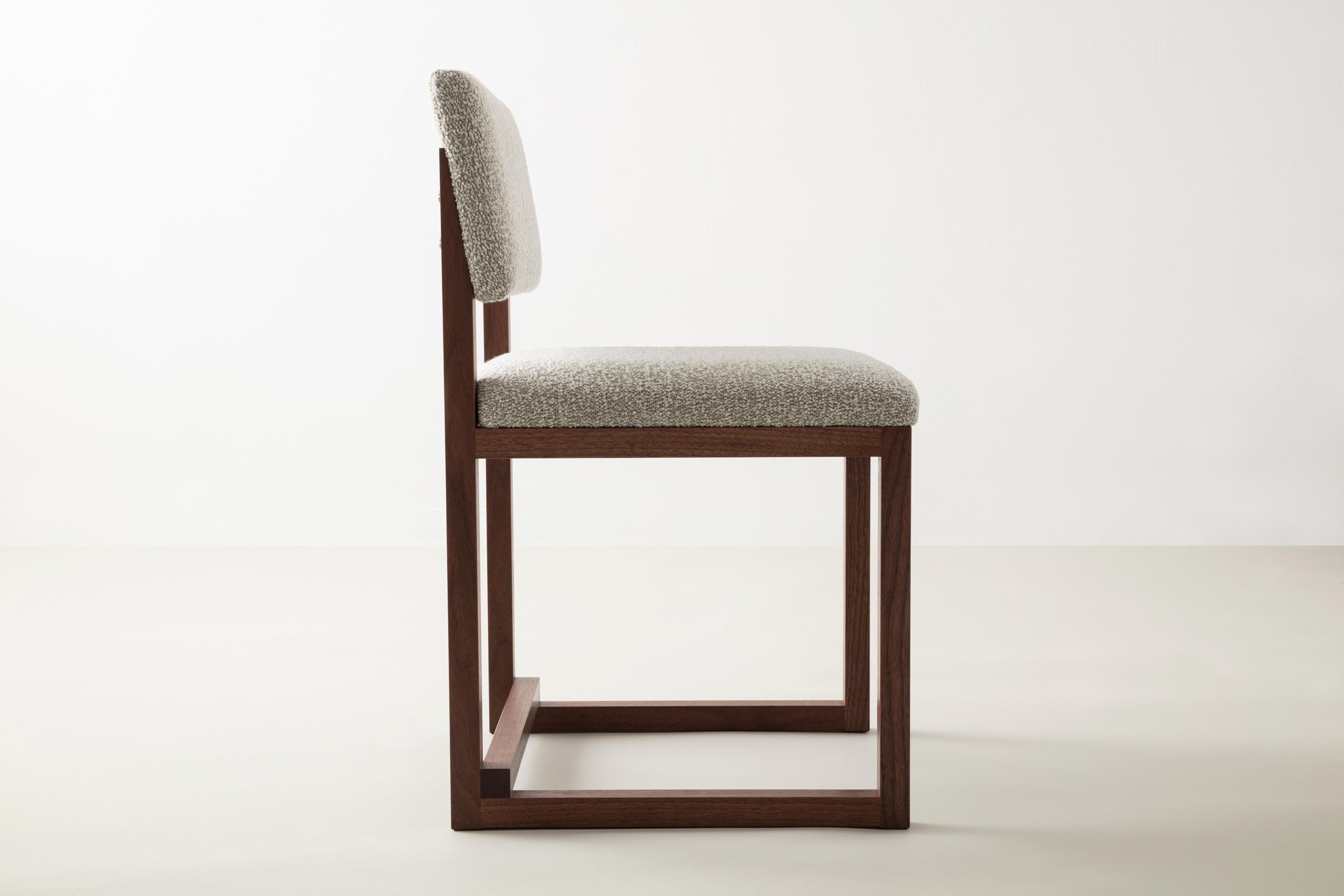 boucle dining chair