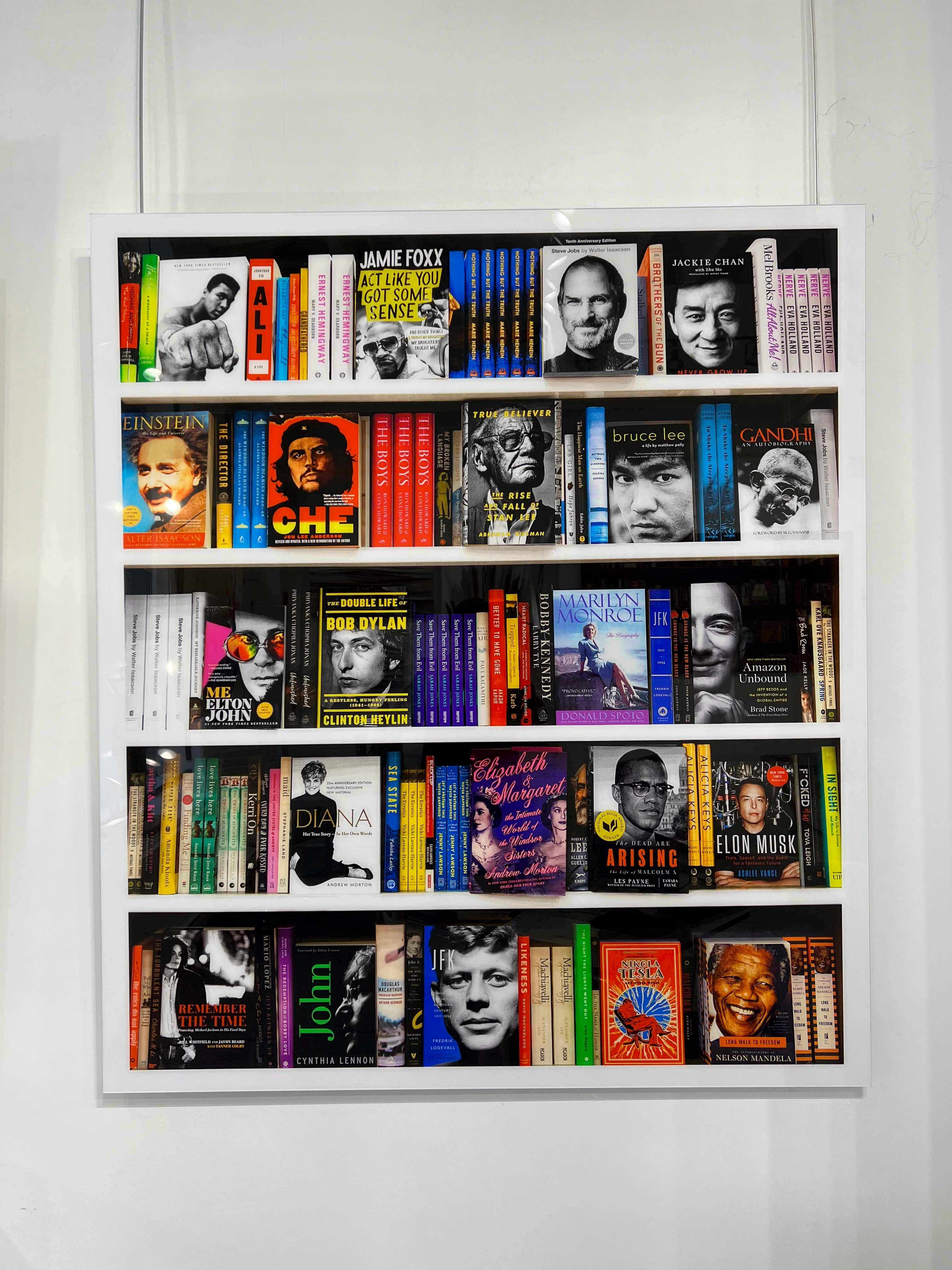 SQRA - Biography Bookscape I (White), Photography 2022, Printed After For Sale 5