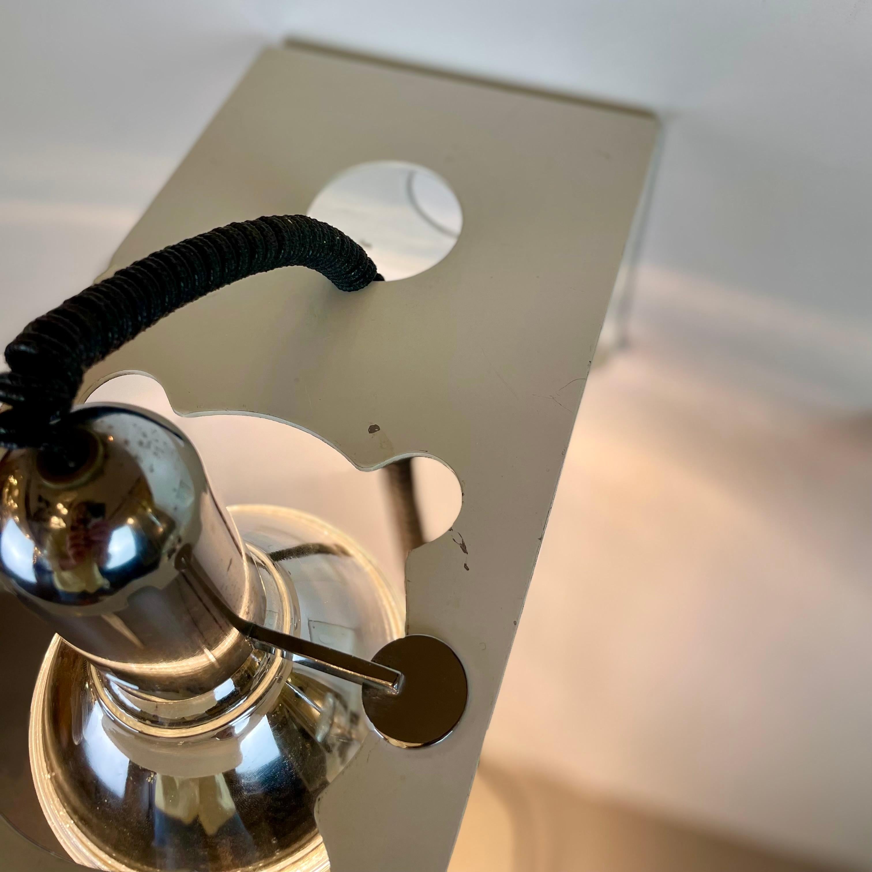 Squadra, Wall Sconces by Ezio Didone for Valenti, 1970s For Sale 2