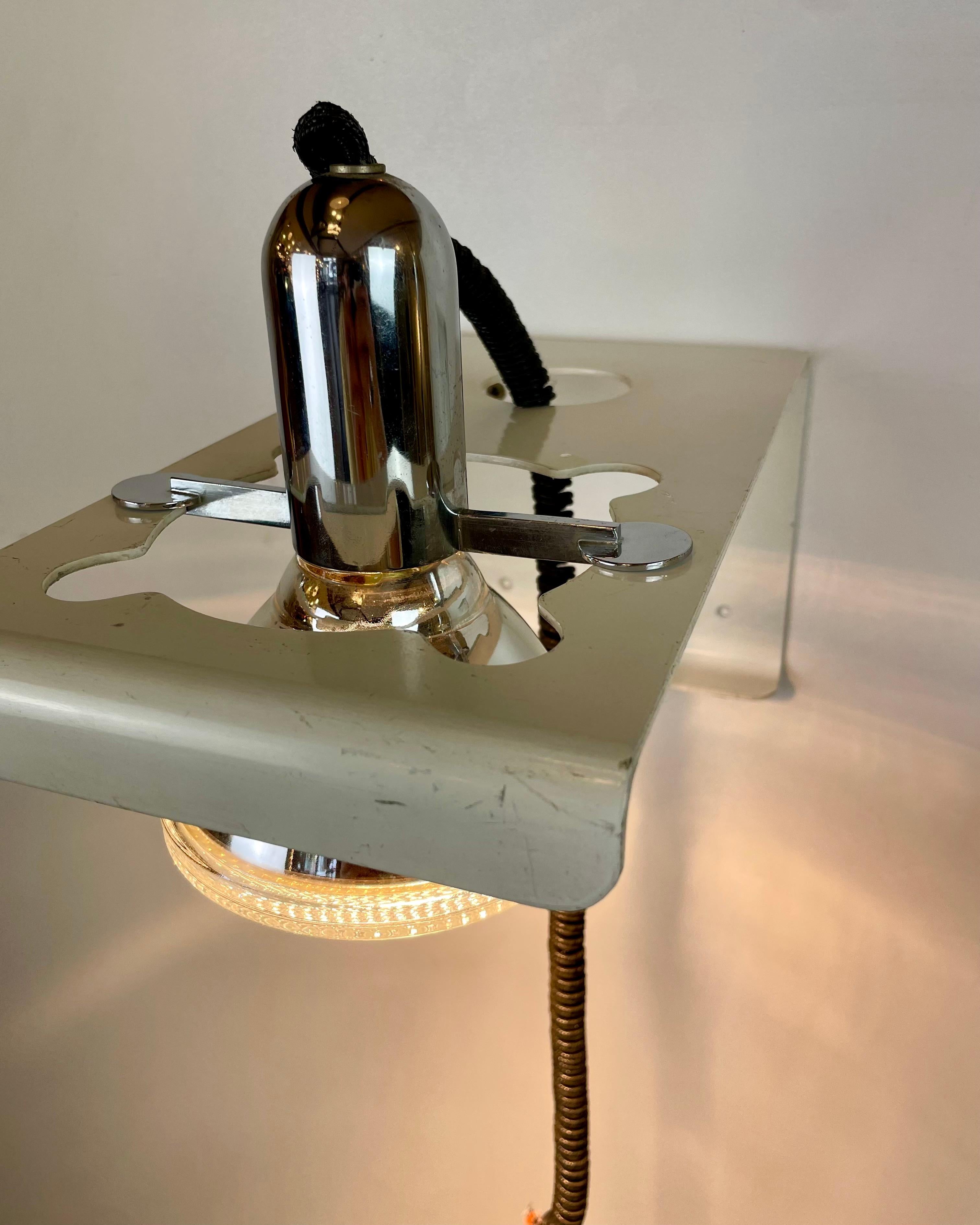 Squadra, Wall Sconces by Ezio Didone for Valenti, 1970s For Sale 4