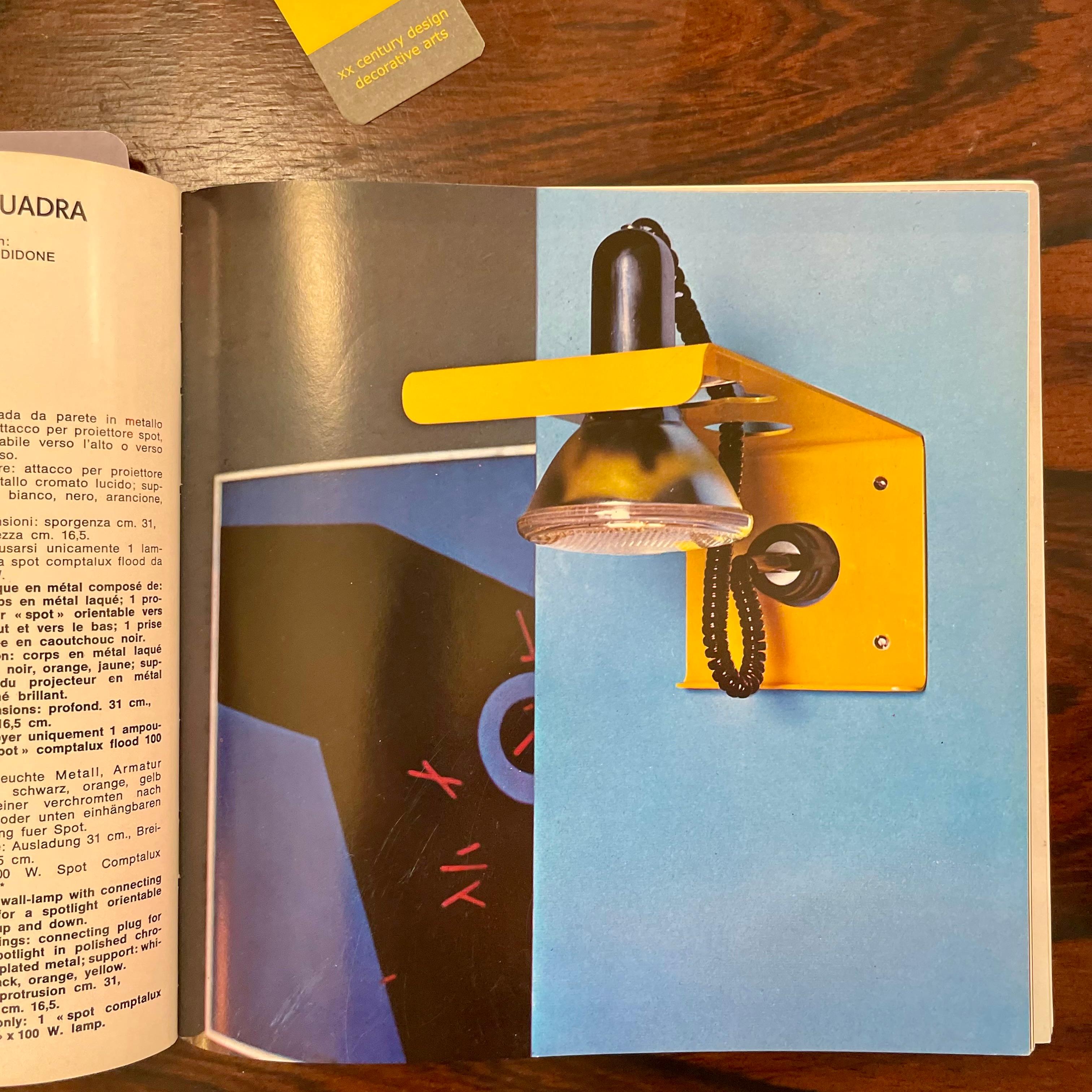 Squadra, Wall Sconces by Ezio Didone for Valenti, 1970s For Sale 10