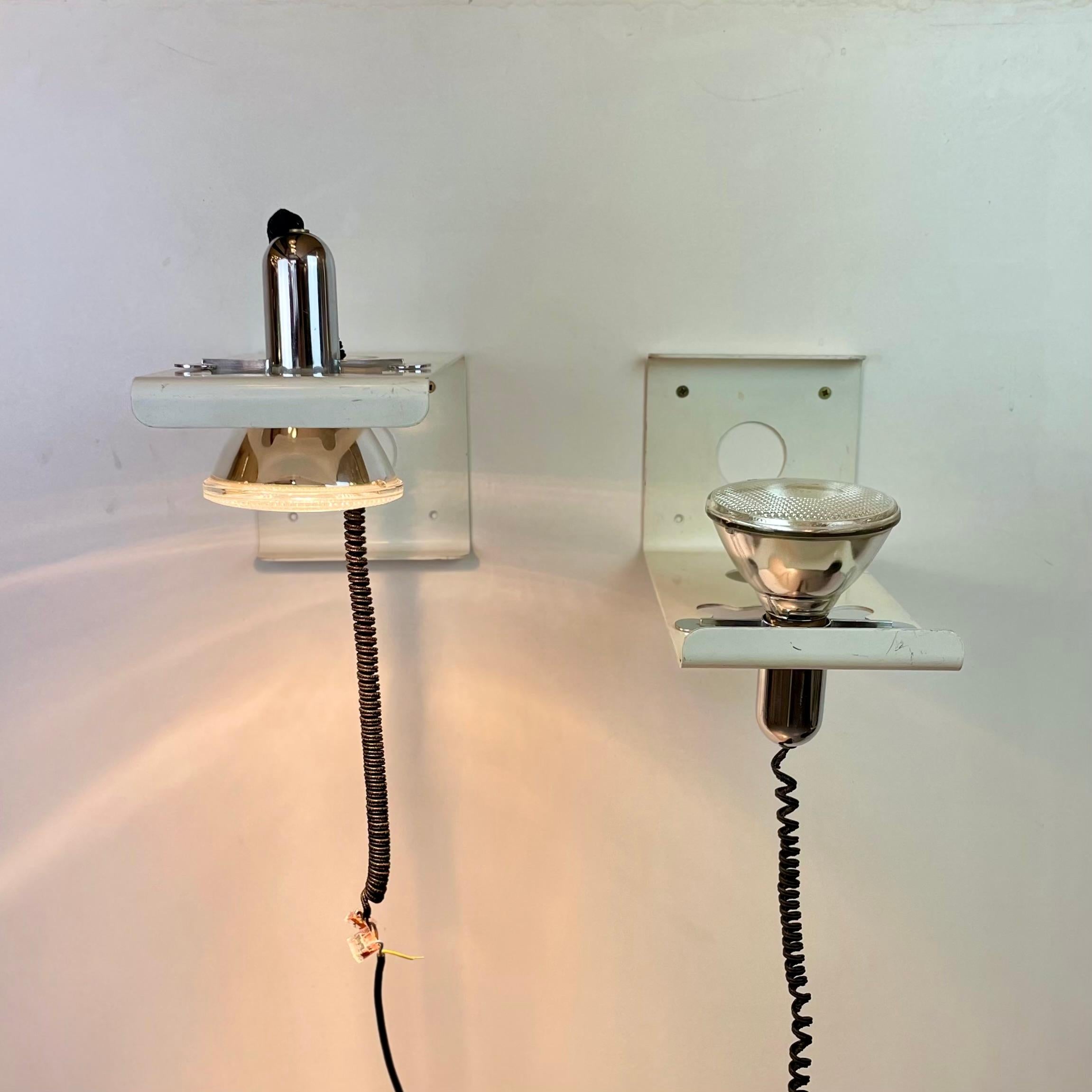 Squadra, Wall Sconces by Ezio Didone for Valenti, 1970s For Sale 11