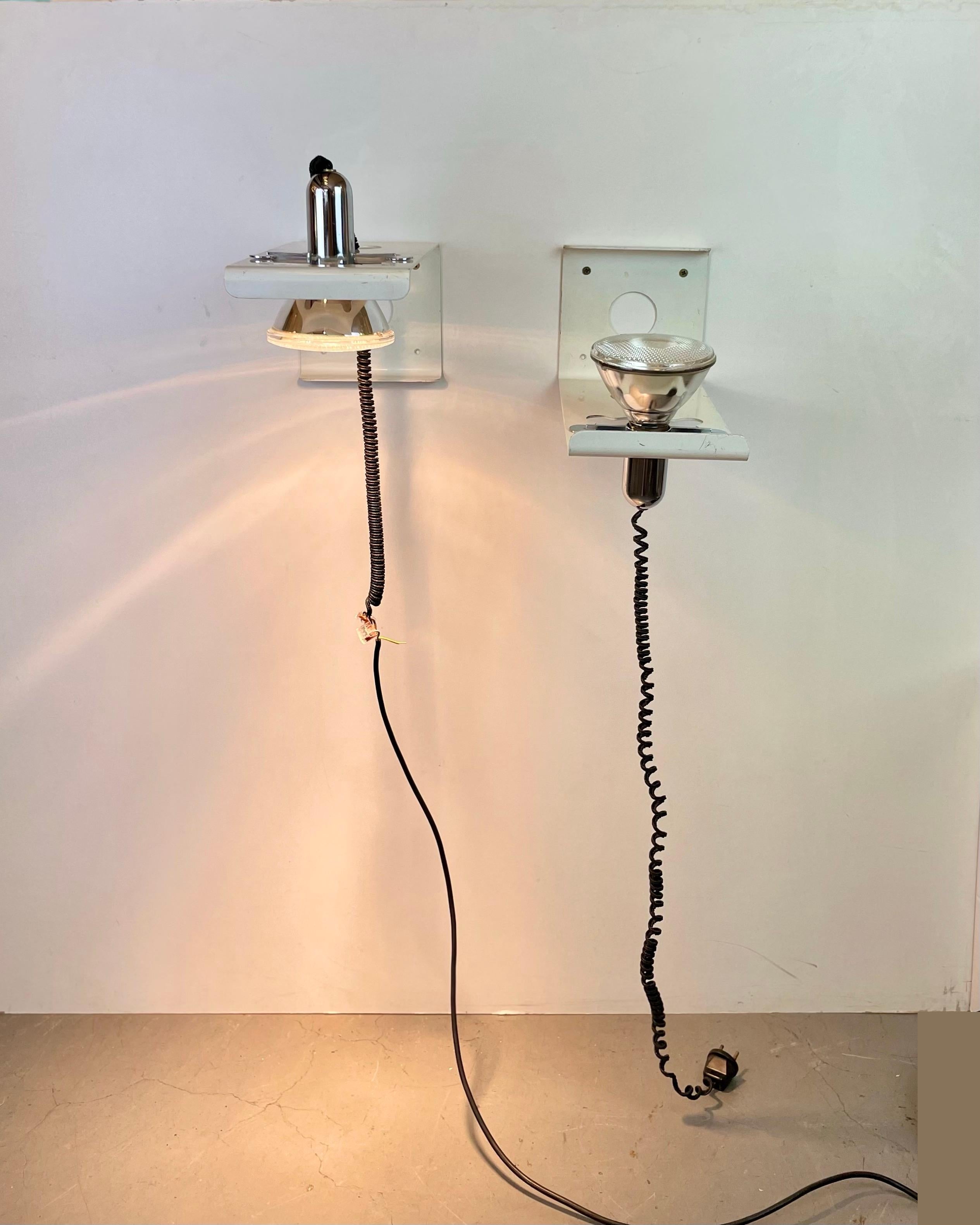 Squadra, Wall Sconces by Ezio Didone for Valenti, 1970s For Sale 12