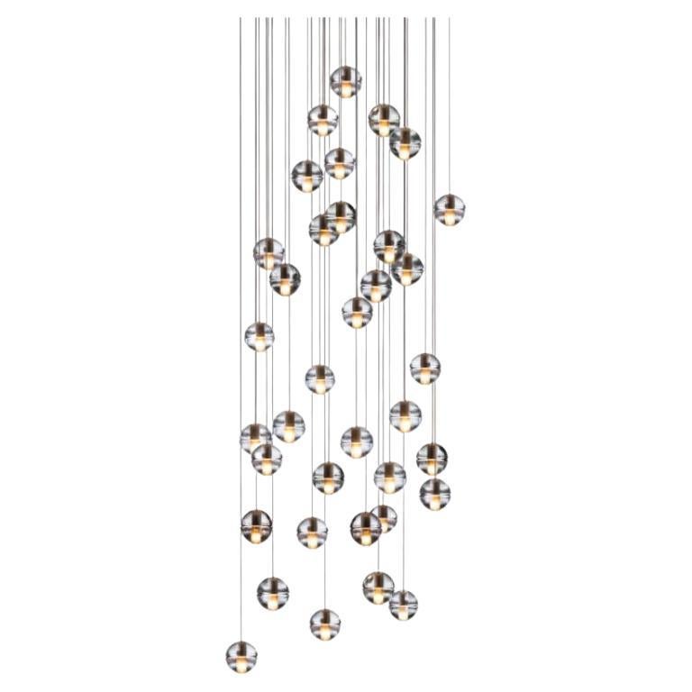 Quadratische 14.36-Kronleuchterlampe von Bocci