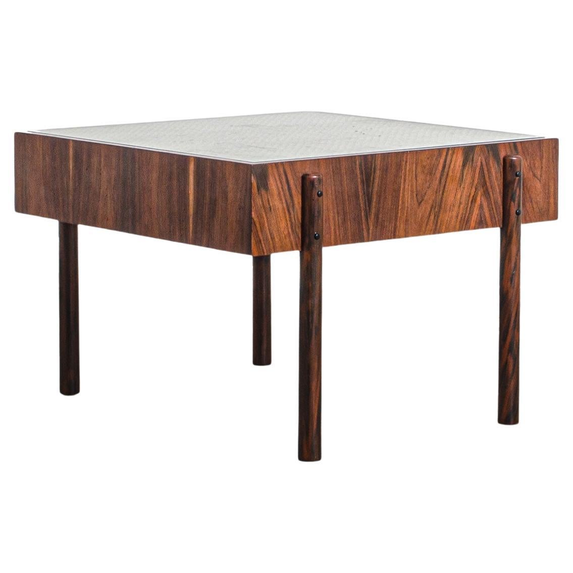 Square Adi Side Table, 2019, 60's-Inspired, Brazilian Design For Sale