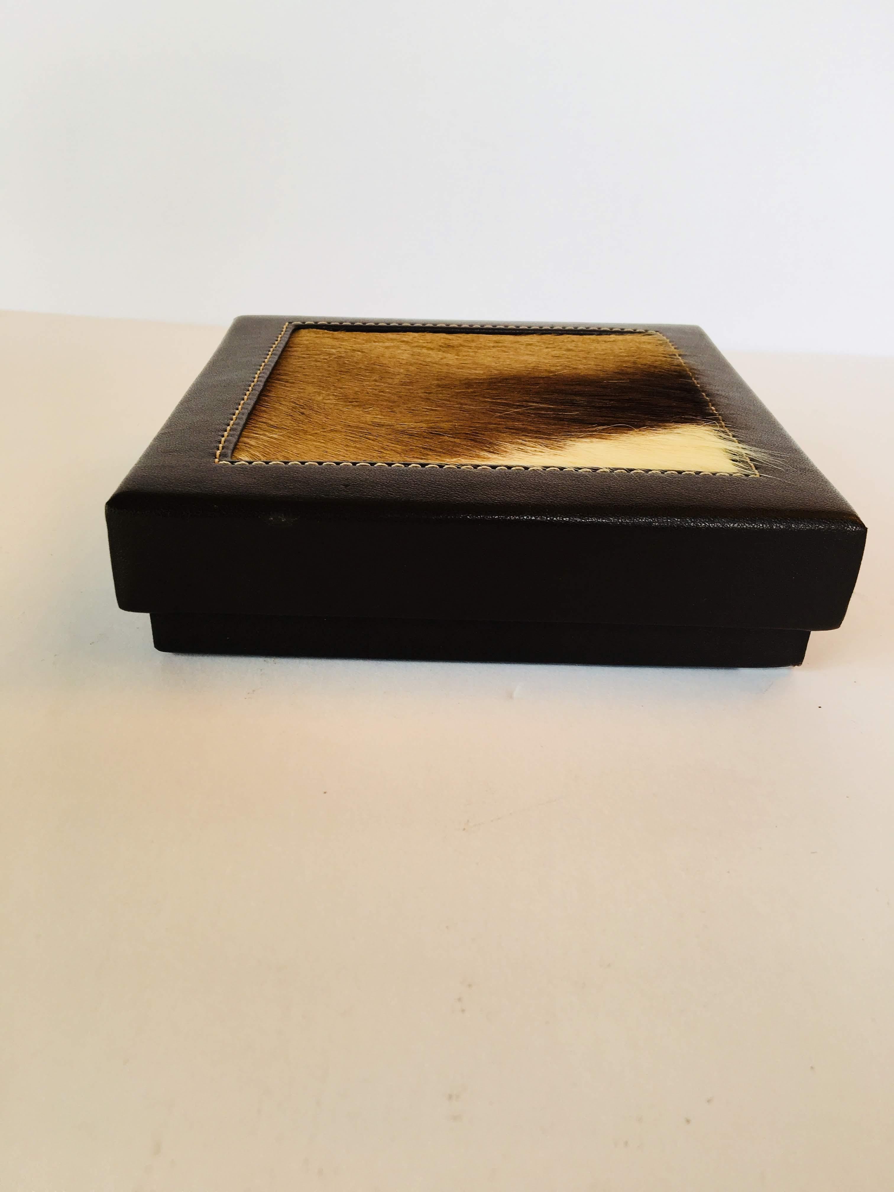 Square African Box with Lid 1