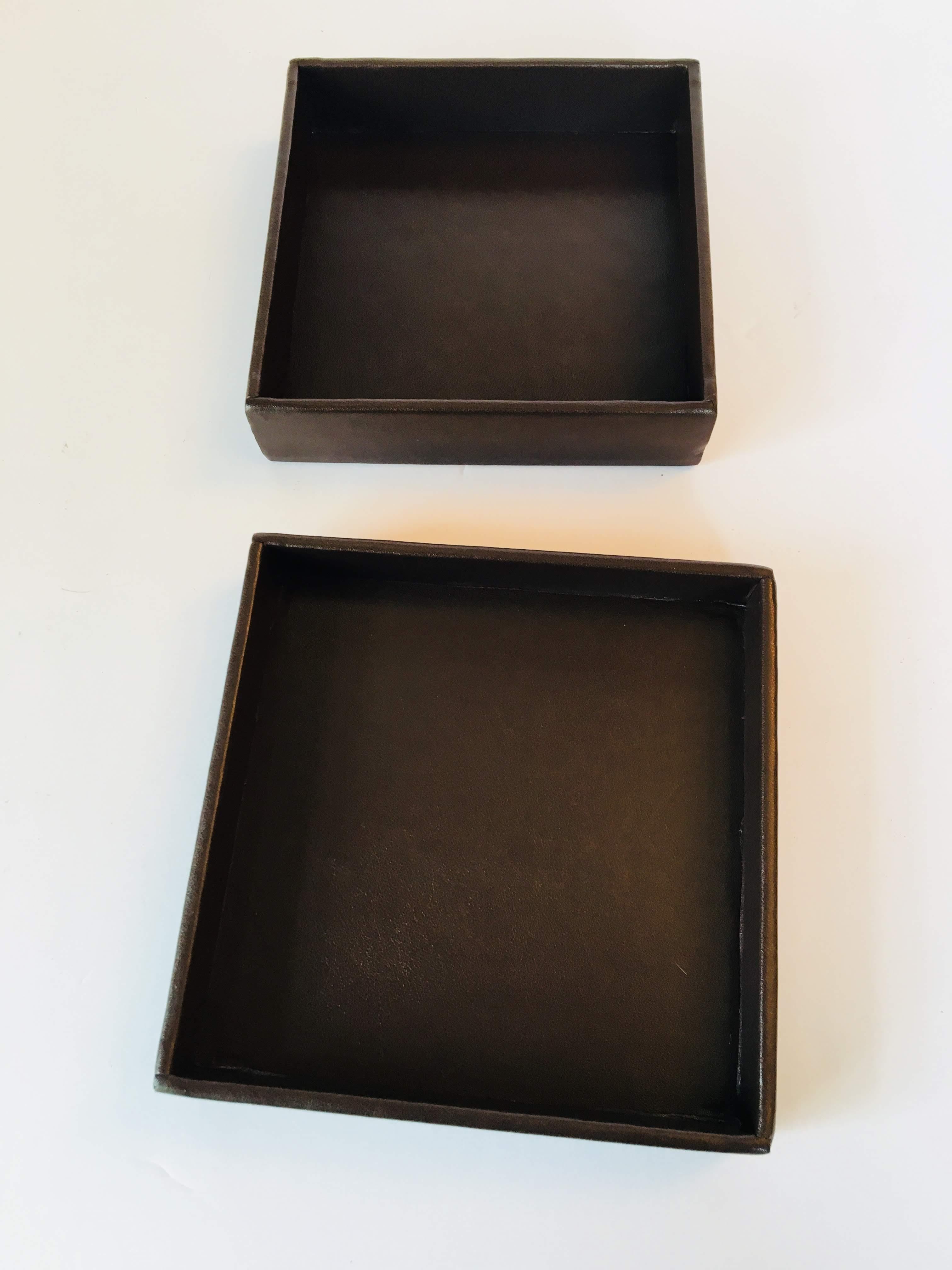 Square African Box with Lid 2
