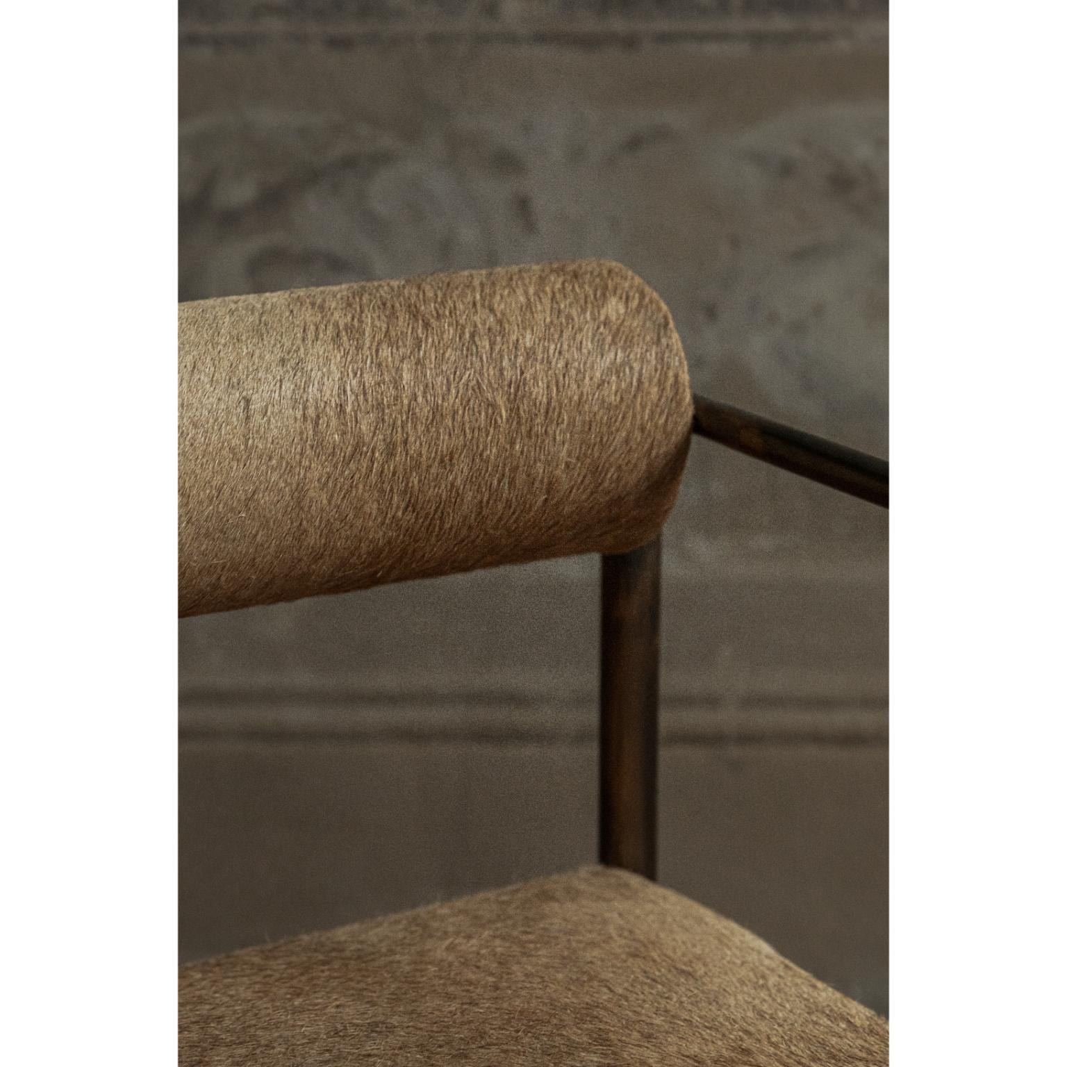Bronze Square Alchemy Chair by Rick Owens