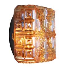 Quadratische Bernstein Glas Mid-Century Sconces Flush Mounts