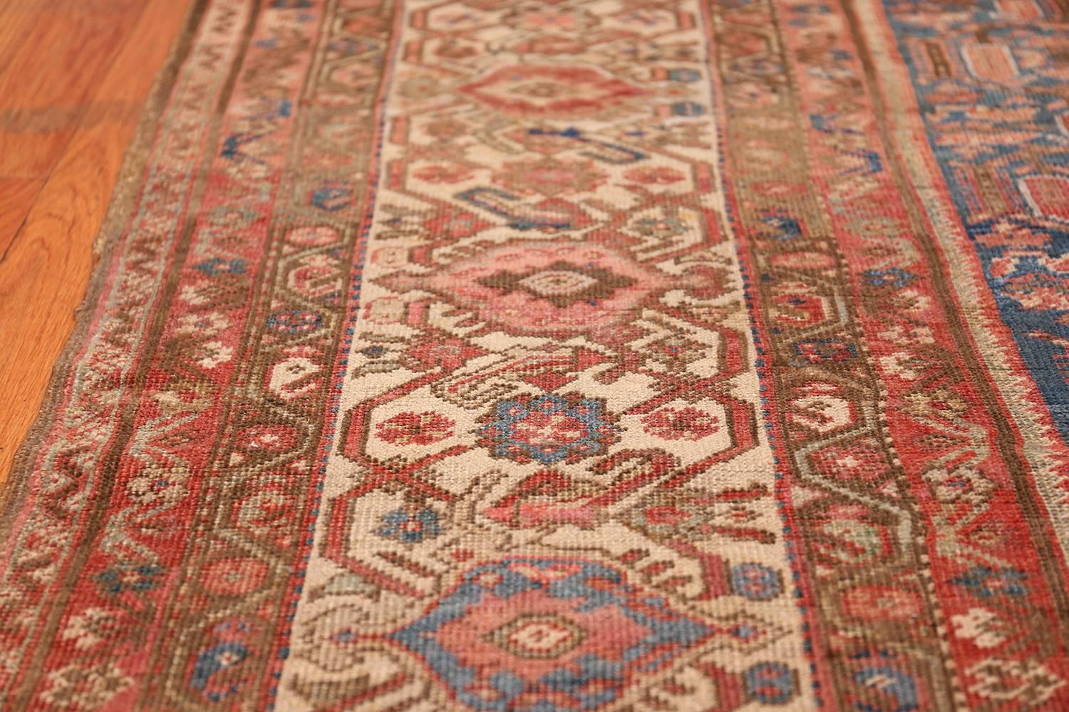 Wool Antique Bakshaish Persian Rug. Size: 11 ft 4 in x 11 ft 8 in For Sale