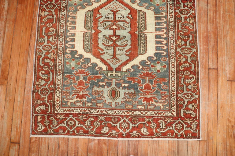 Square Antique Heriz Rug For Sale at 1stDibs