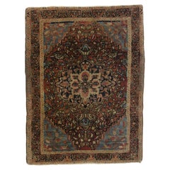 Square Antique Persian Farahan Rug