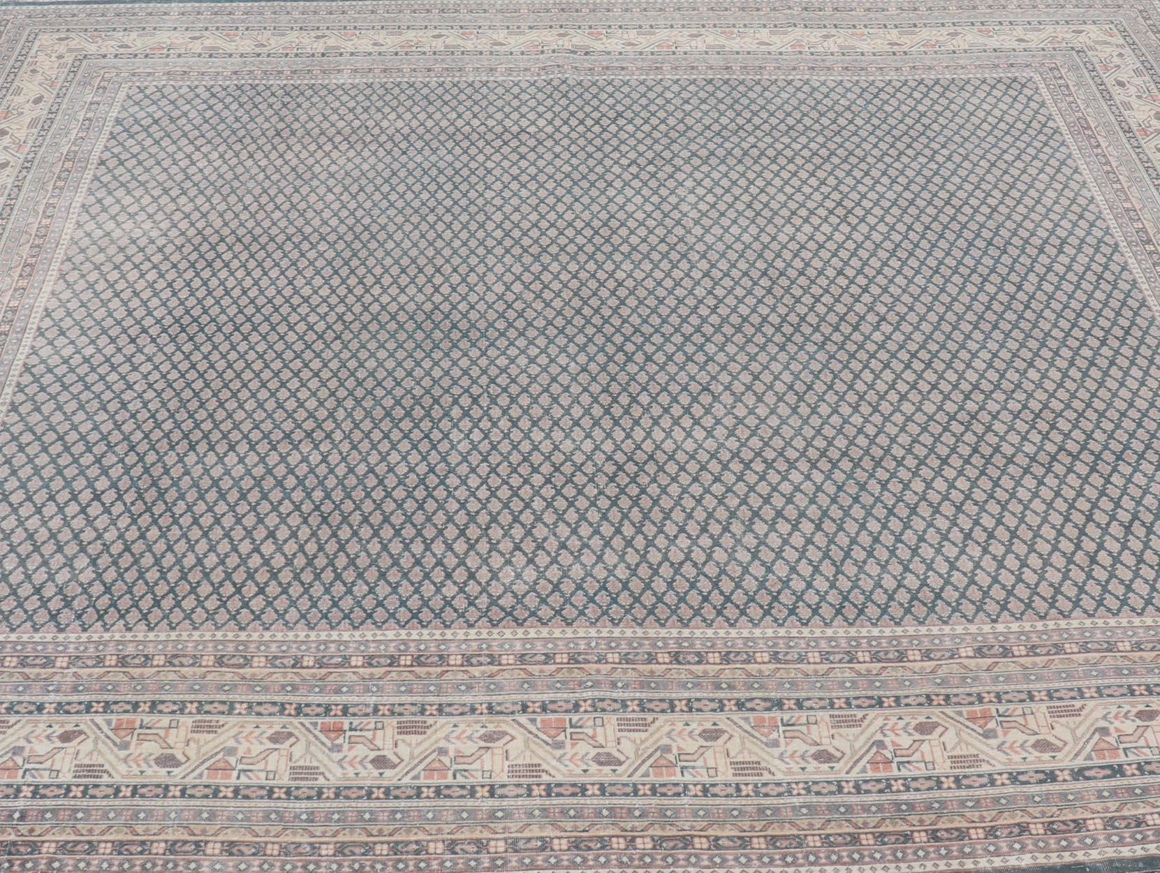 Tappeto Tabriz persiano antico quadrato  9' 9 x 10' in vendita 4