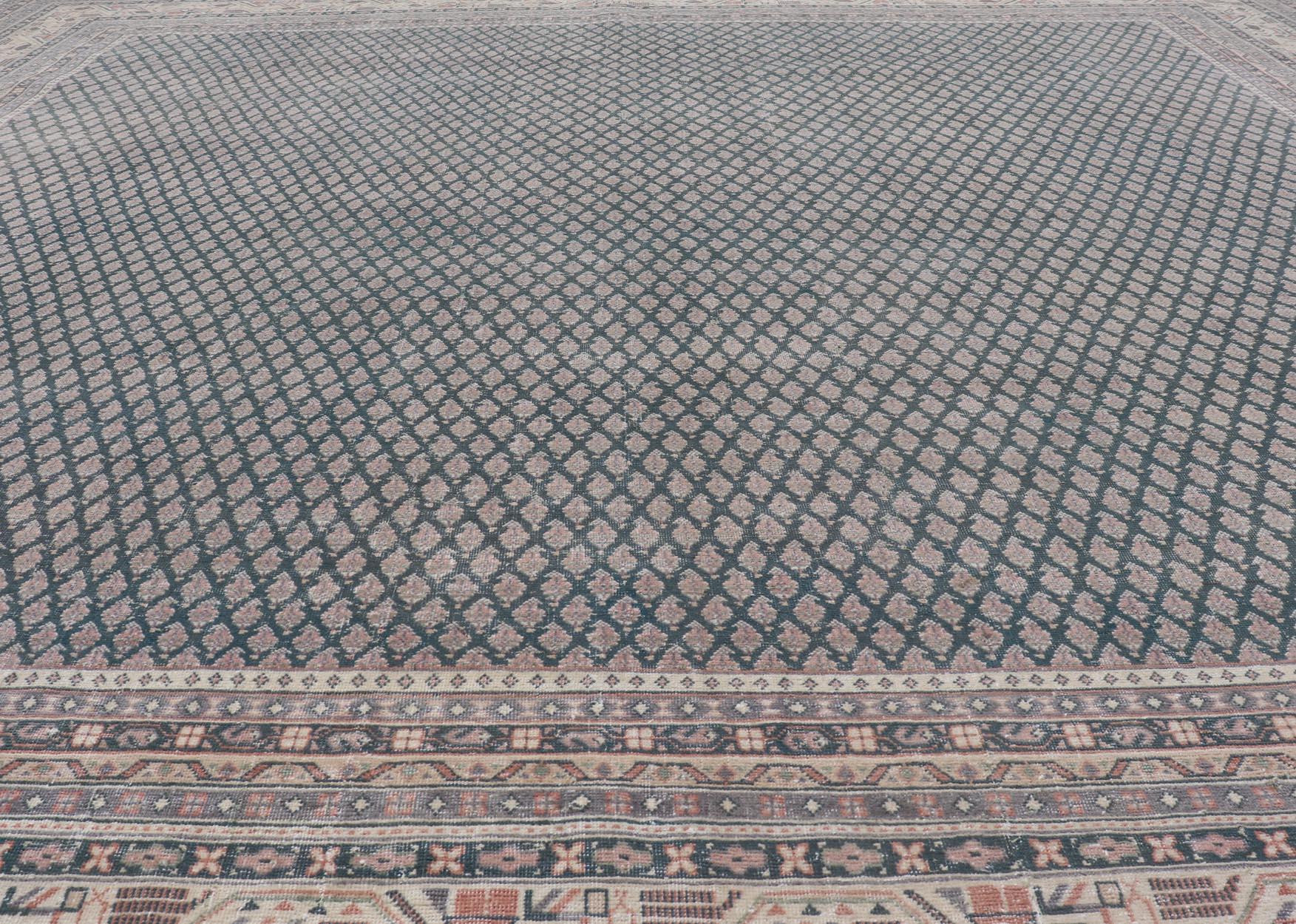 Tappeto Tabriz persiano antico quadrato  9' 9 x 10' in vendita 5