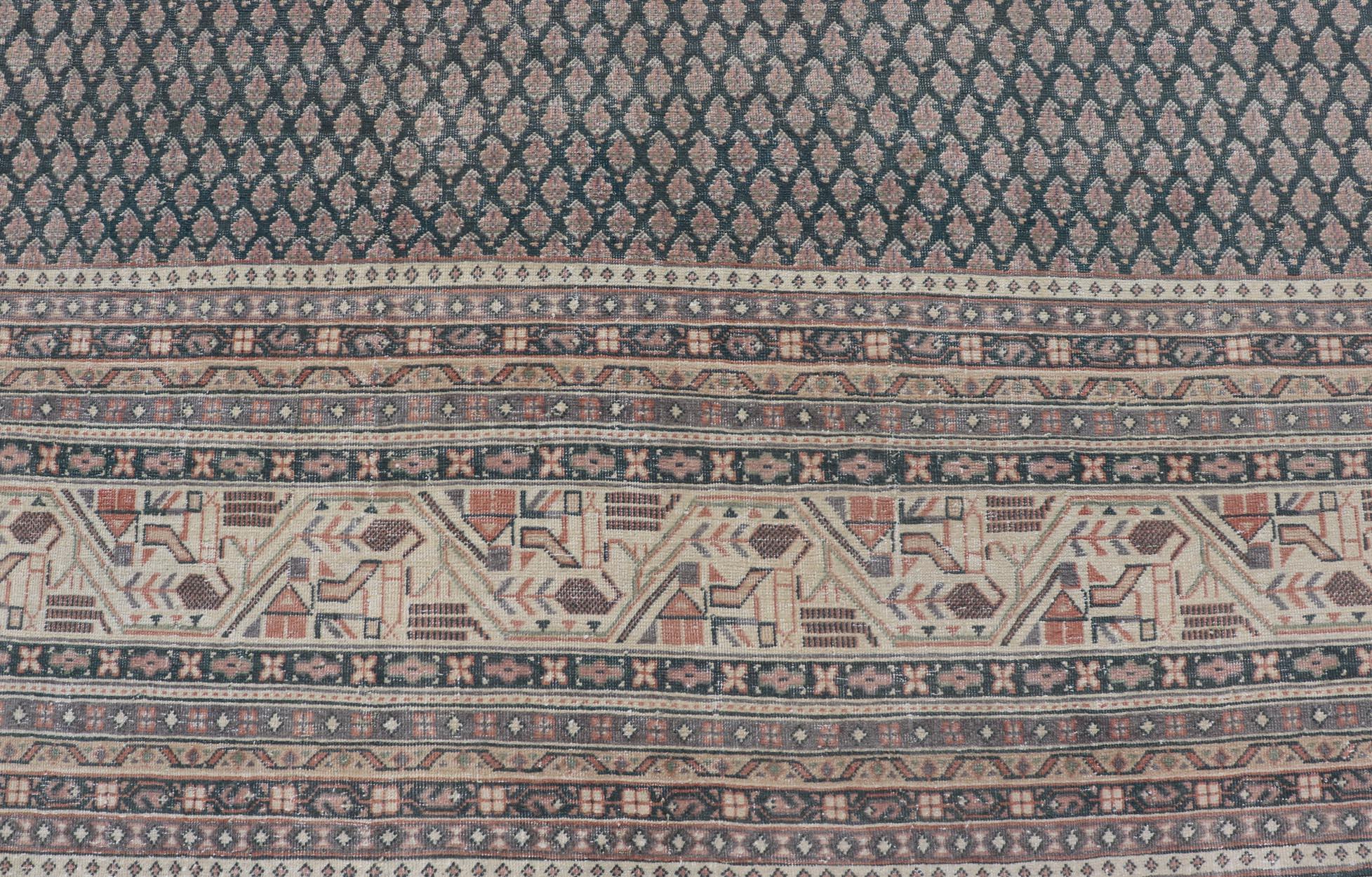 Tappeto Tabriz persiano antico quadrato  9' 9 x 10' in vendita 6