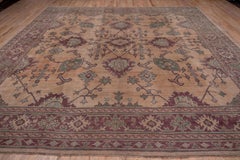 Square Antique Turkish Oushak Carpet