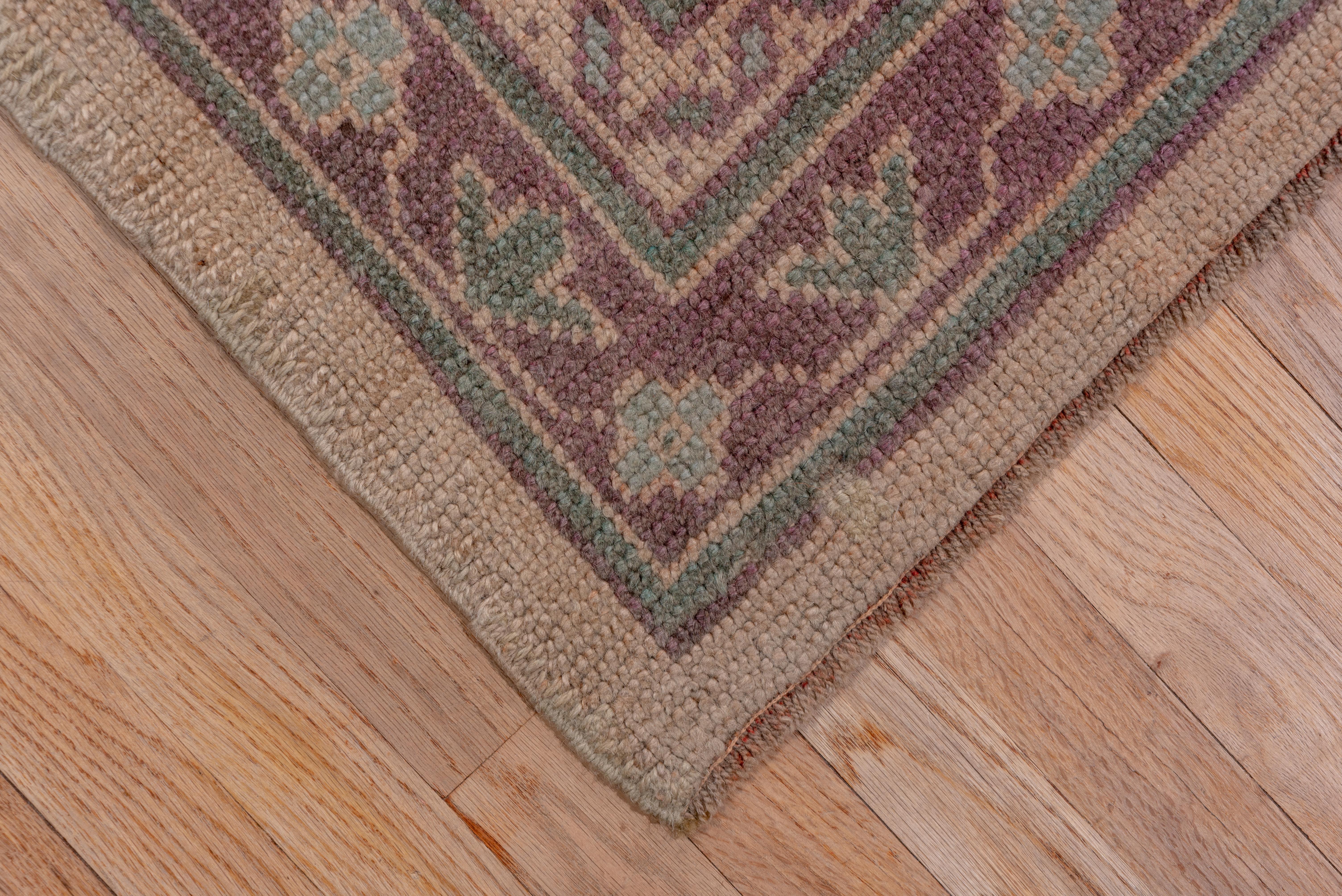20th Century Square Antique Turkish Oushak Carpet For Sale
