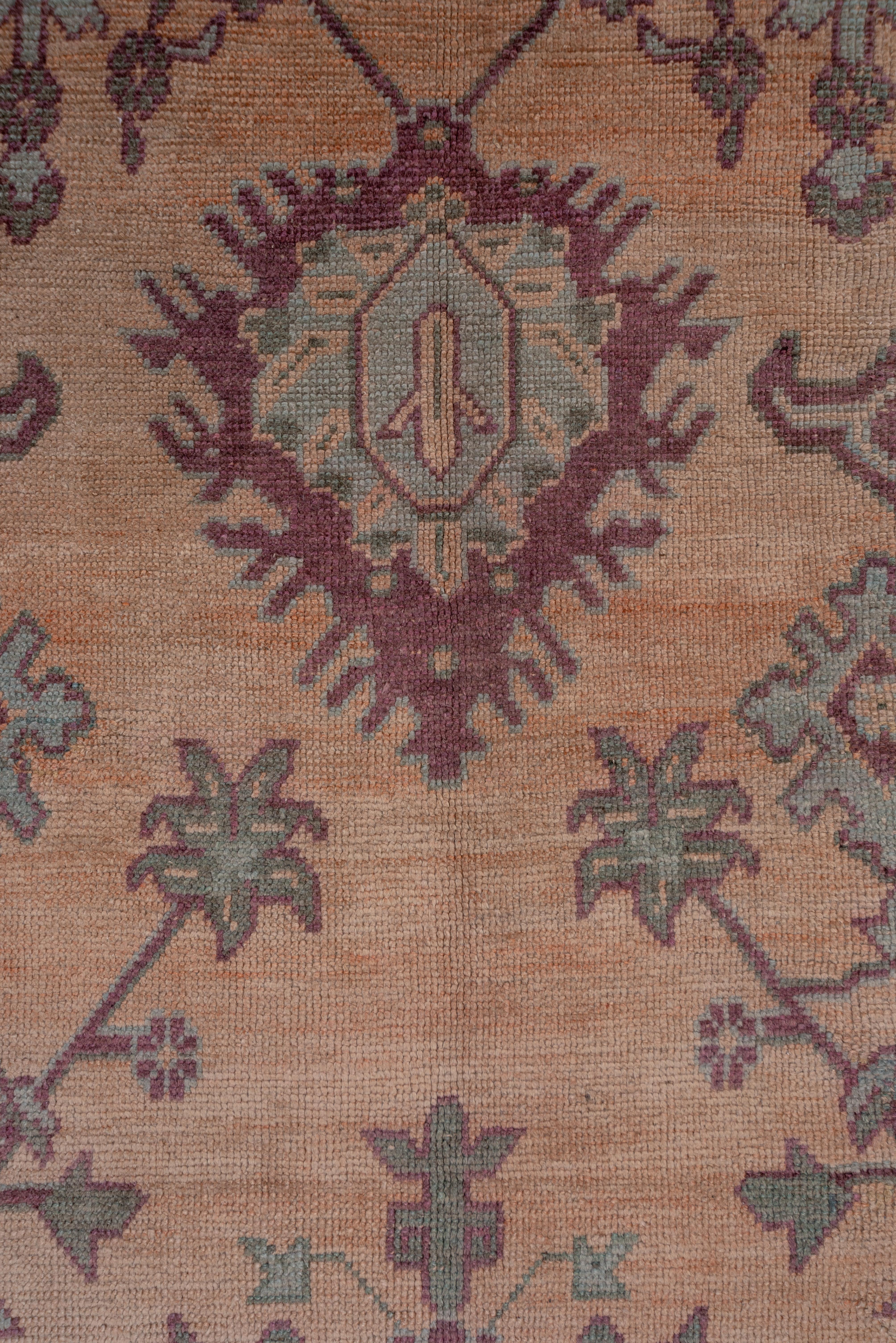 Wool Square Antique Turkish Oushak Carpet For Sale